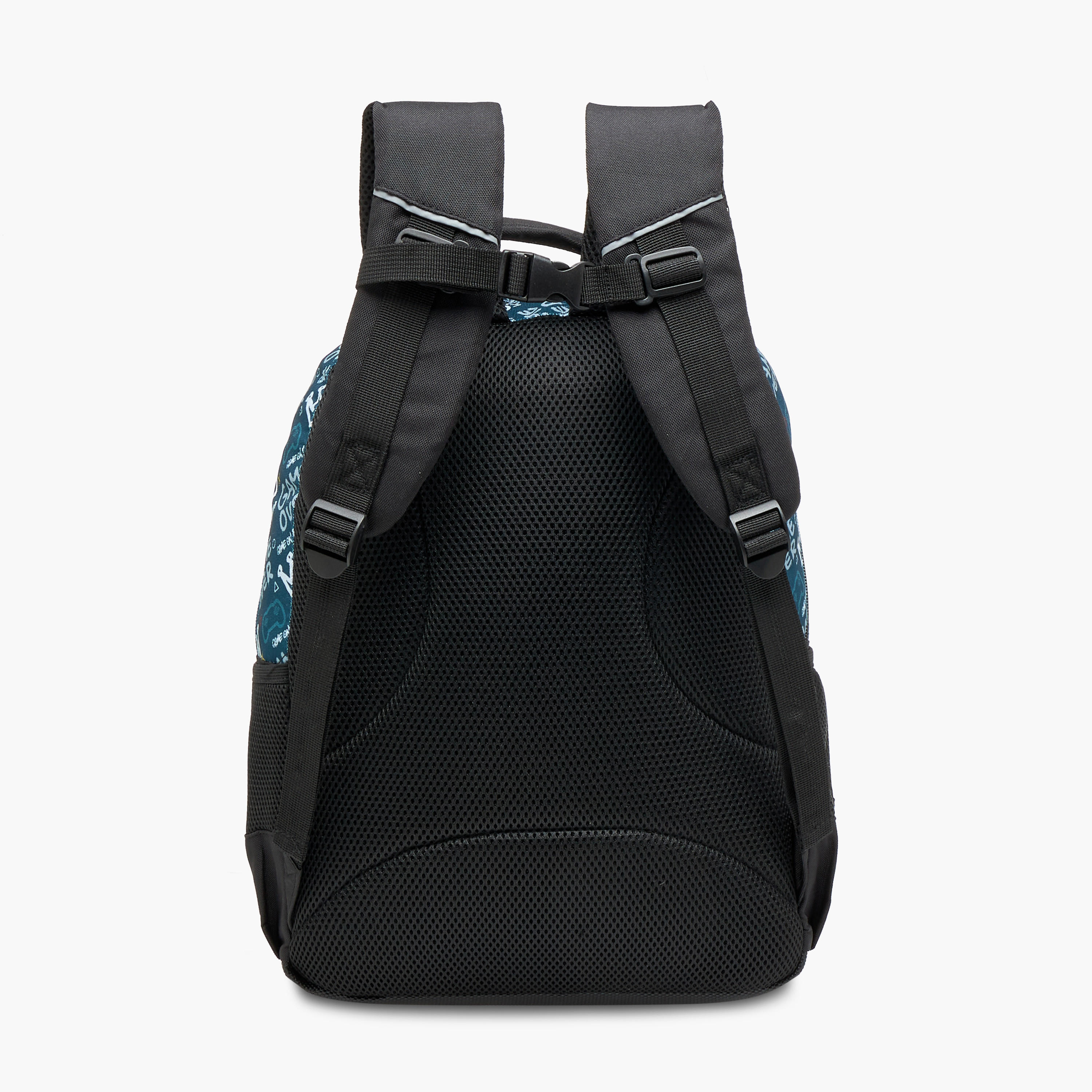 Yolo Gamer Print Backpack with Zip Closure and Laptop Compartment - 30x40x20 cms-school-bagsandbackpacks-backpacks-image-8