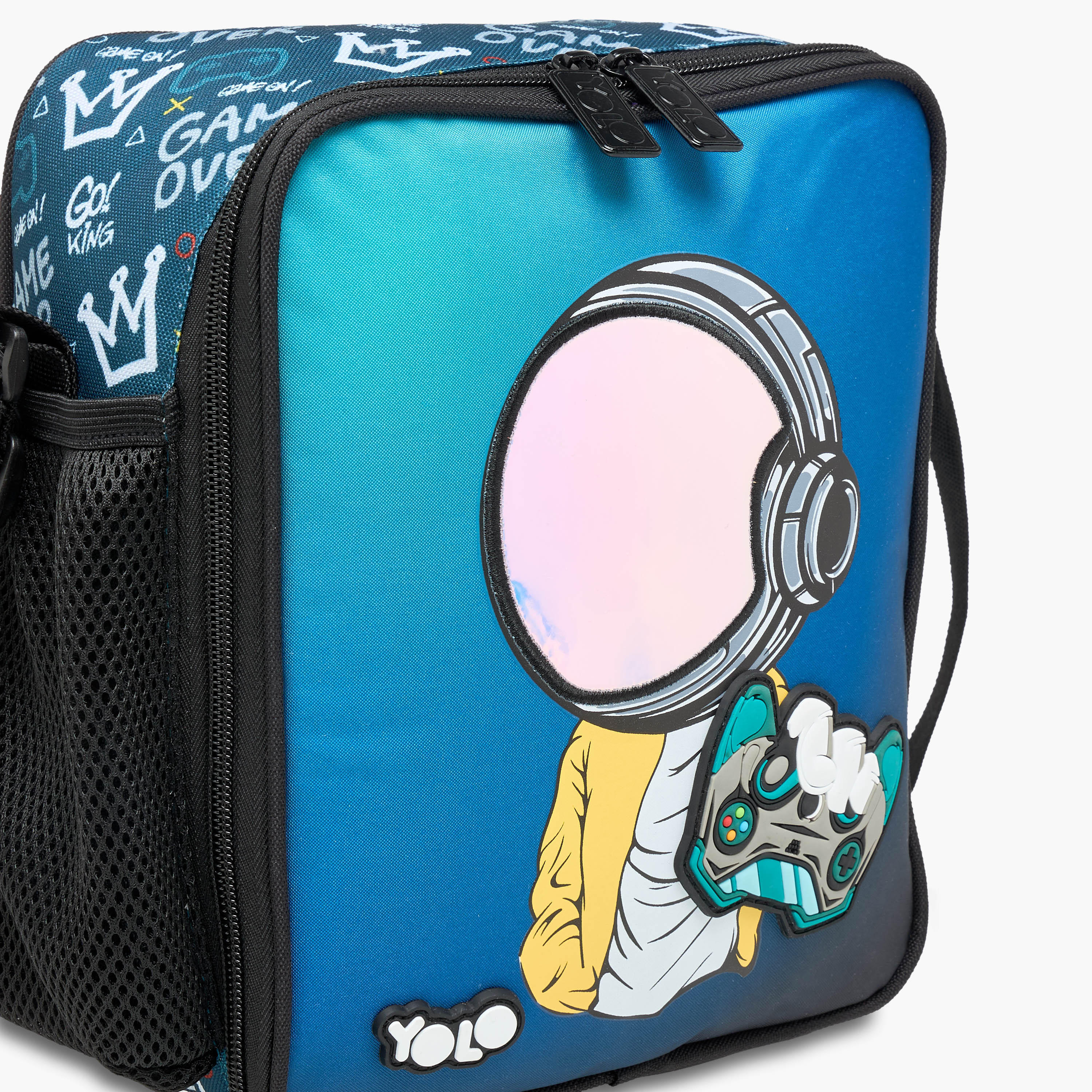 Yolo Gamer Print Lunch Bag with Zip Closure-school-lunchessentials-lunchbags-image-5