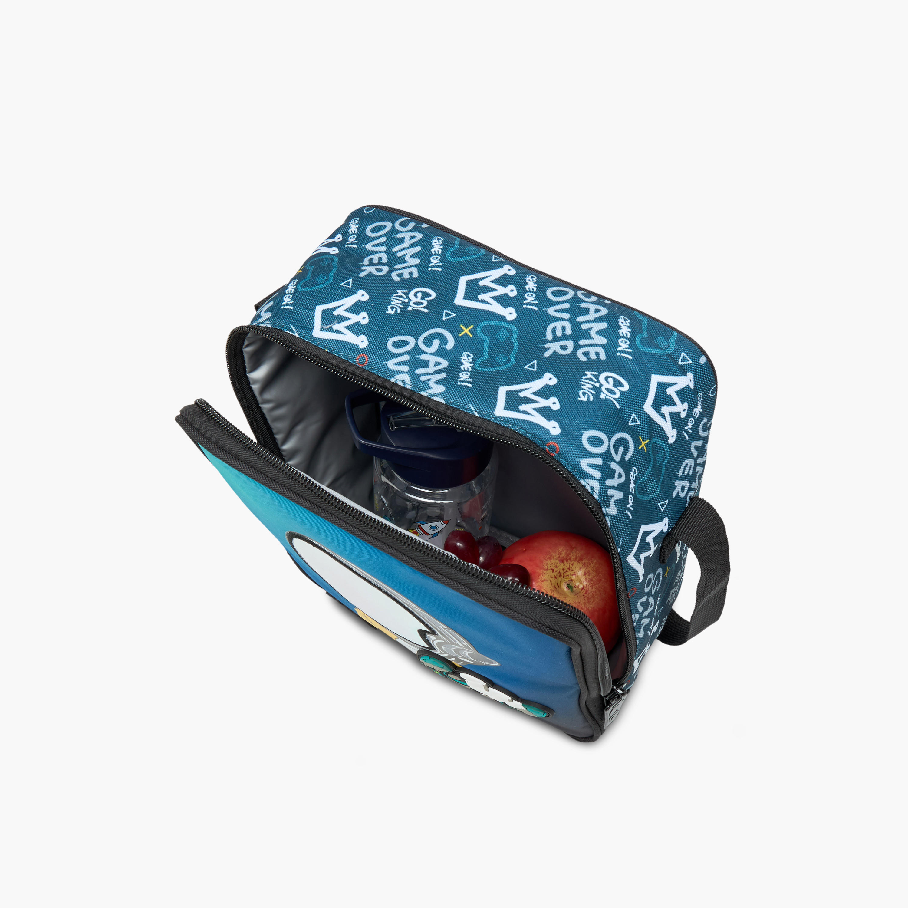 Yolo Gamer Print Lunch Bag with Zip Closure-school-lunchessentials-lunchbags-image-7