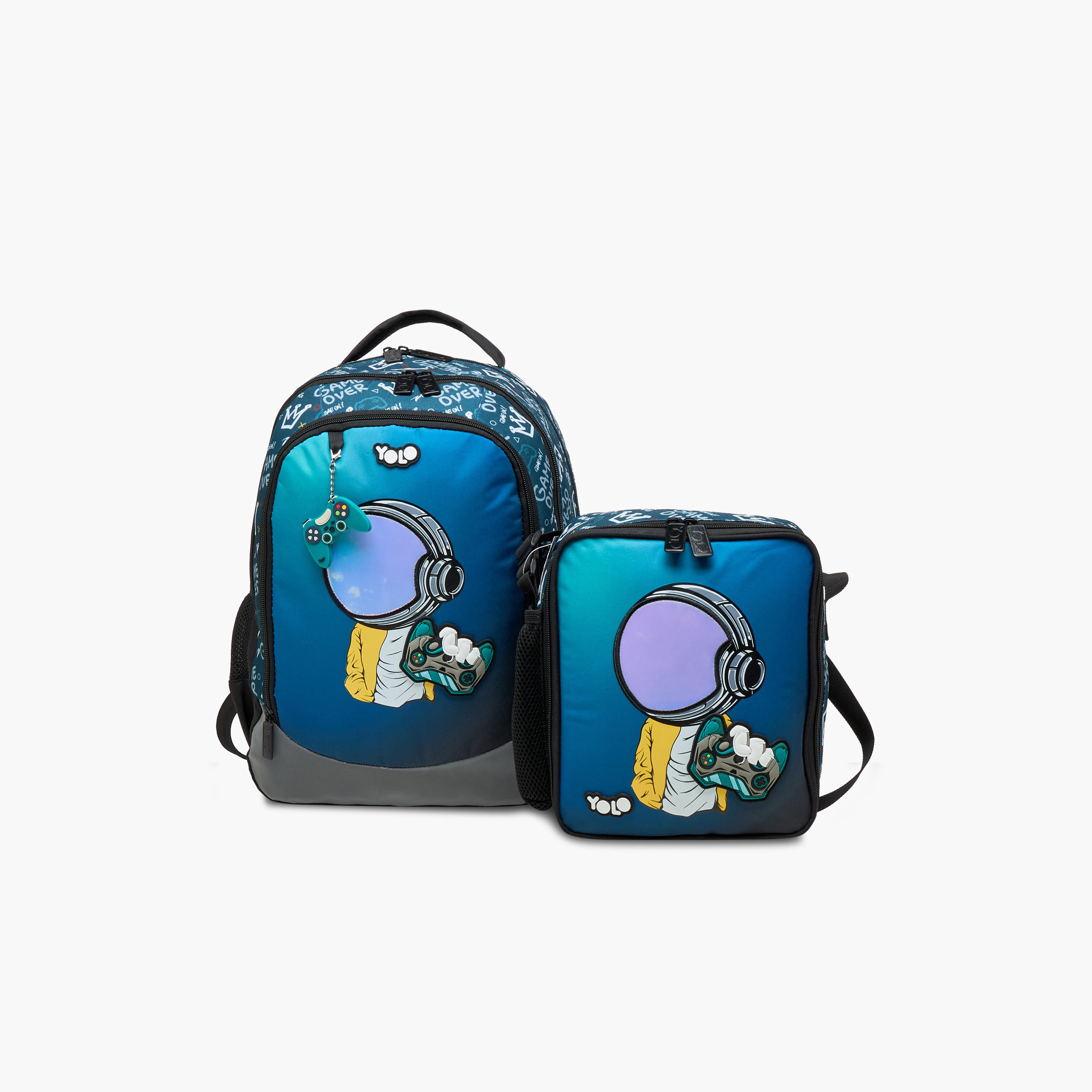 Yolo Gamer Print Lunch Bag with Zip Closure-school-lunchessentials-lunchbags-image-8
