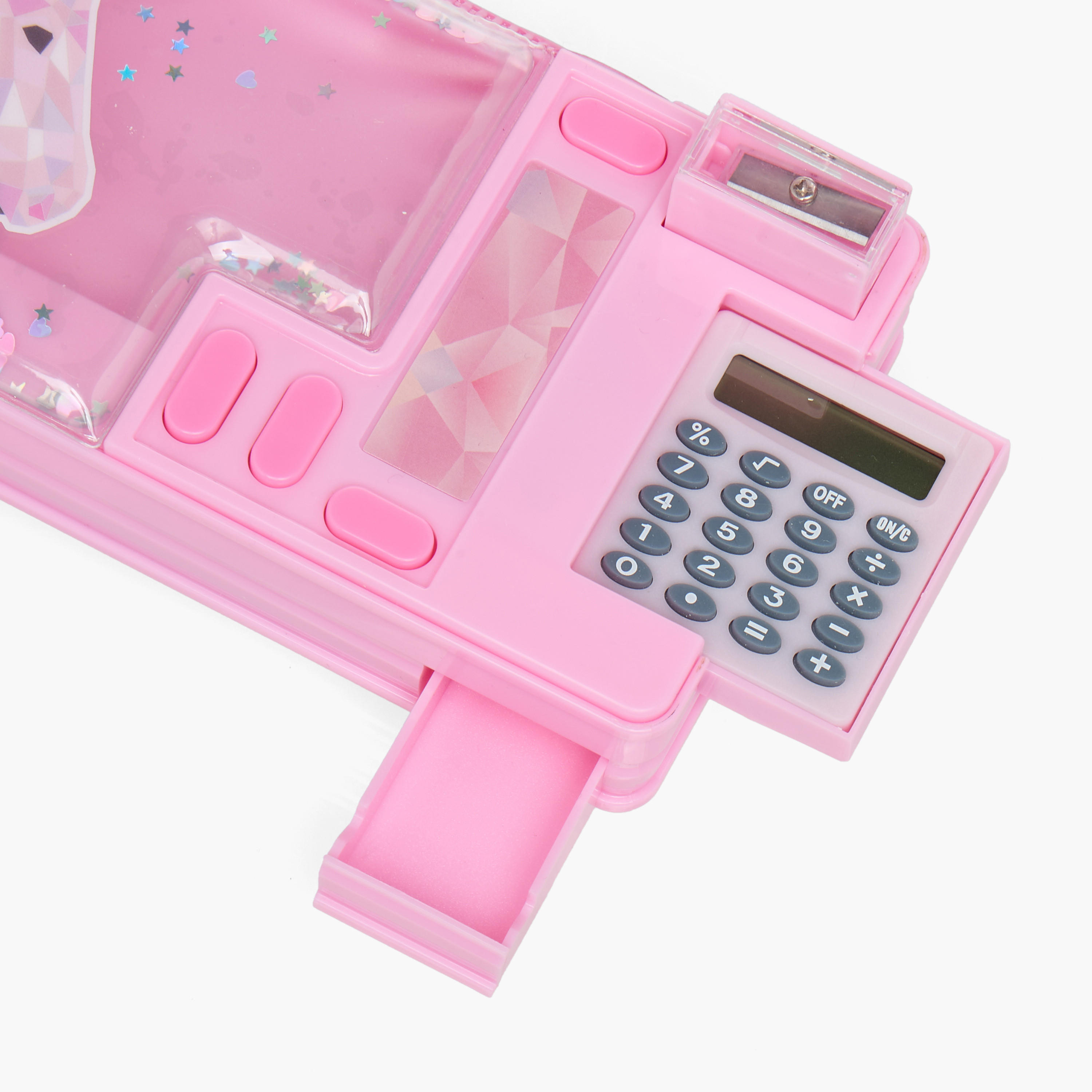 مقلمة مع آلة حاسبة وطبعات من يولو-school-stationery-pencilcases-image-4