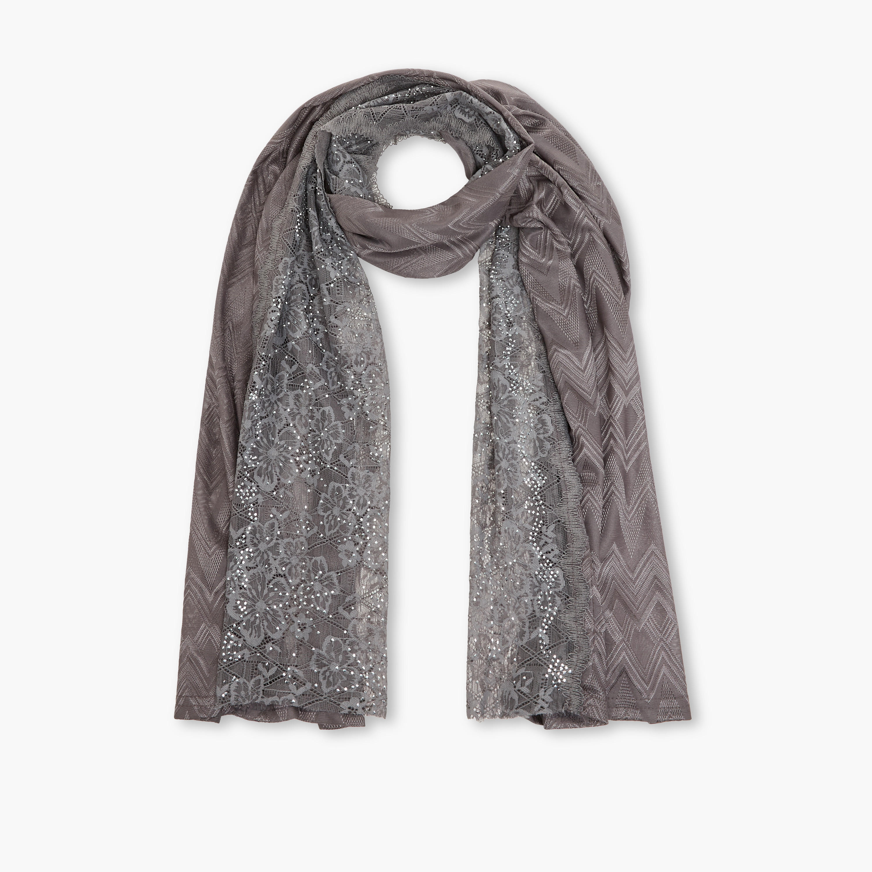 وشاح دانتيل مزين بالزهور من زورا-women-clothingaccessories-scarves-image-1