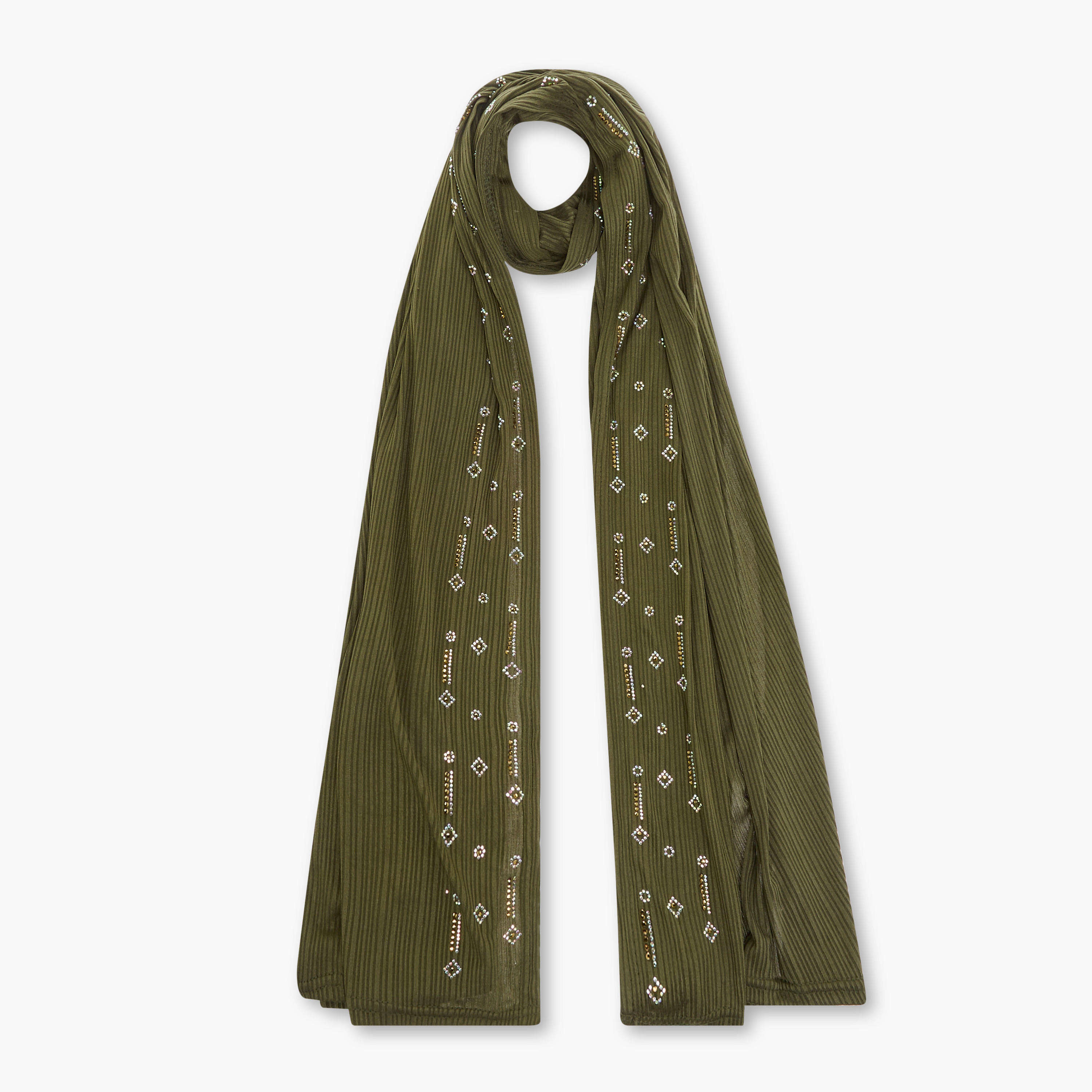 Zora Embellished Jersey Stretch Scarf-women-clothingaccessories-scarves-image-1