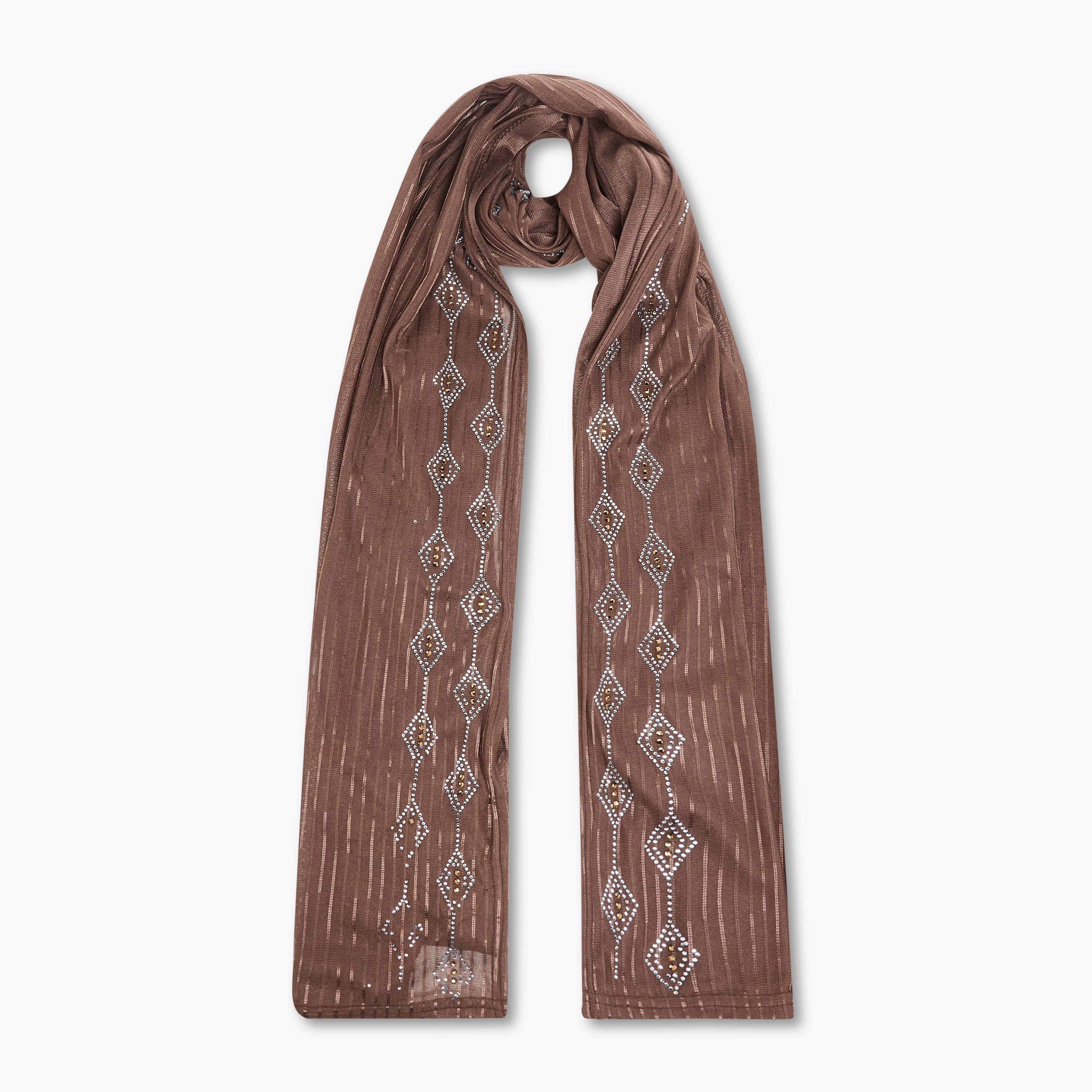 Zora Embellished Jersey Stretch Scarf-women-clothingaccessories-scarves-image-1