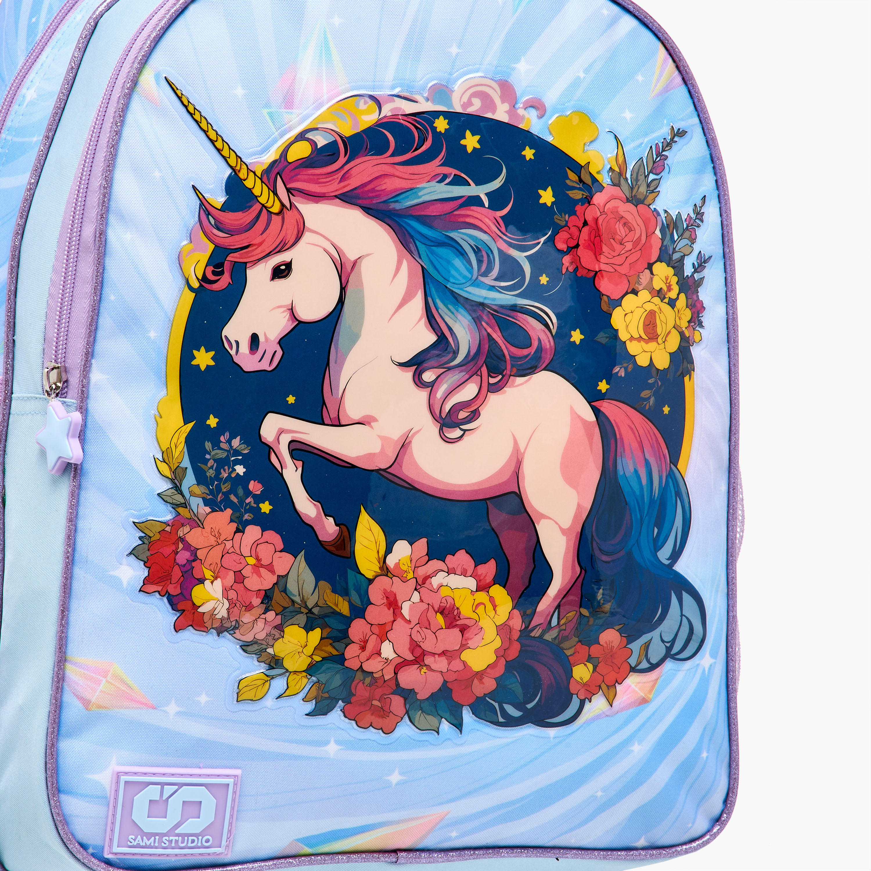 SAMI STUDIO 5-Piece Unicorn Print Trolley Backpack Set - 34x20x48 cms-school-bagsandbackpacks-trolleybags-image-12