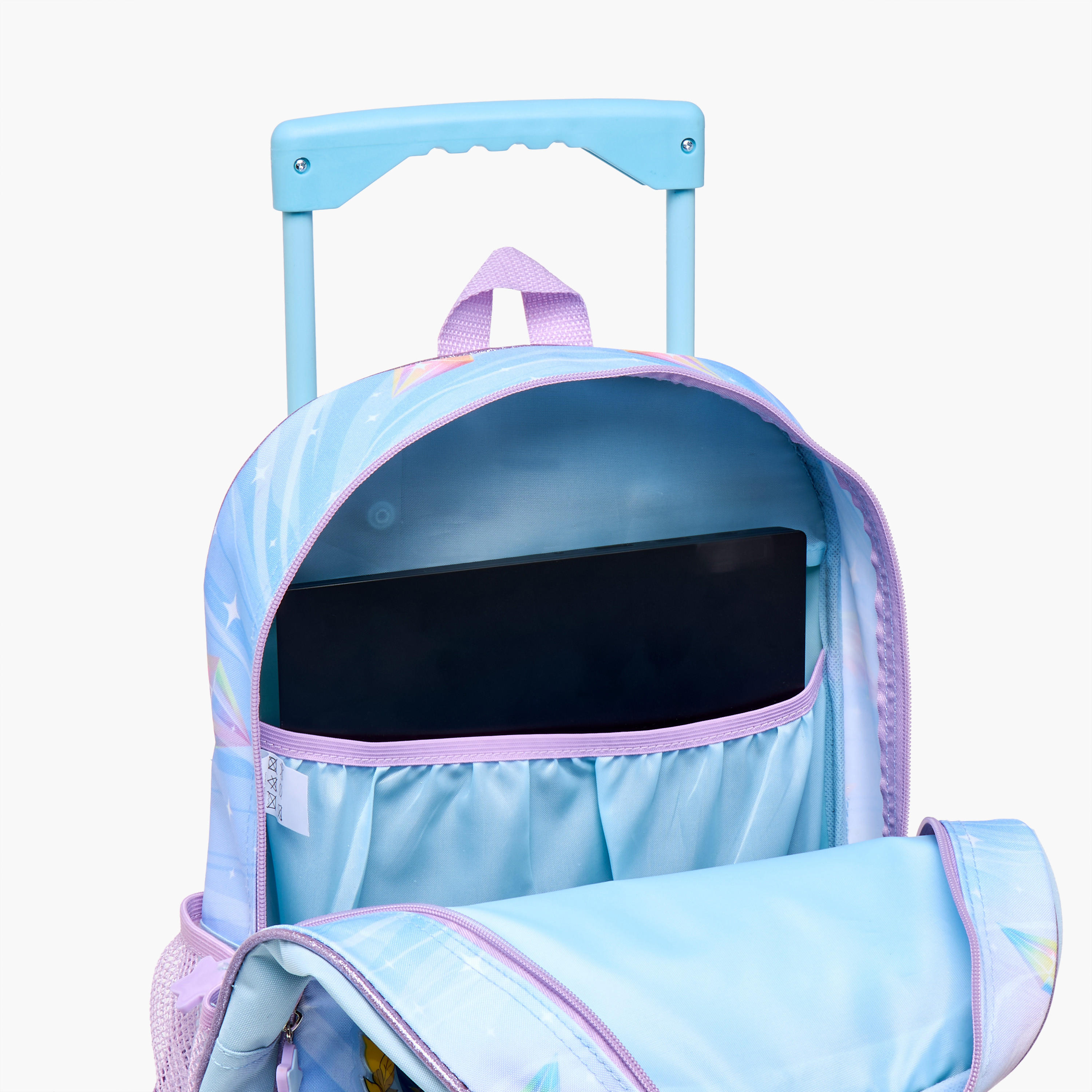 طقم شنطة ترولي 5 قطع بطبعات يونيكورن من سامي ستوديو - 34×20×48 سم-school-bagsandbackpacks-trolleybags-image-19