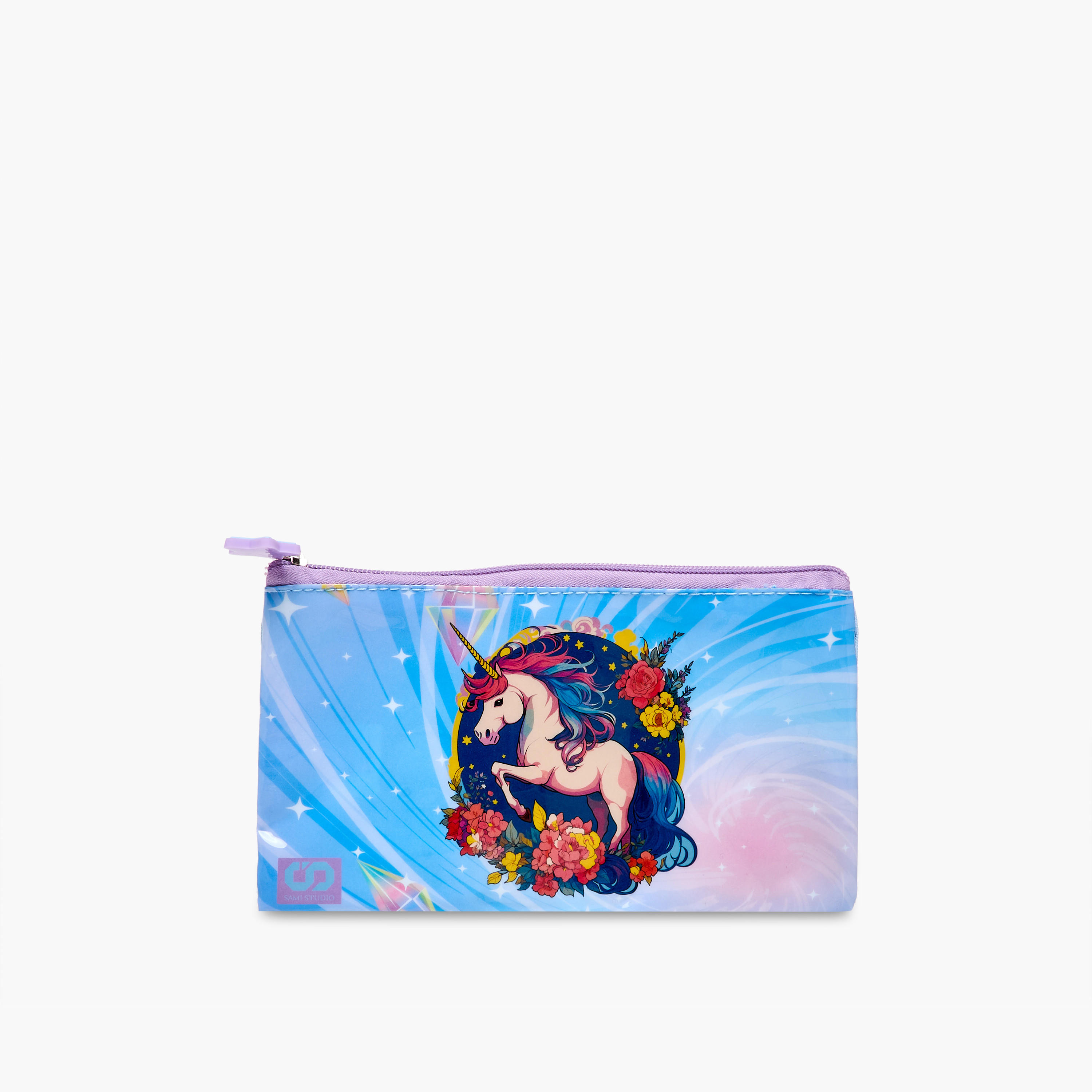 طقم شنطة ترولي 5 قطع بطبعات يونيكورن من سامي ستوديو - 34×20×48 سم-school-bagsandbackpacks-trolleybags-image-20