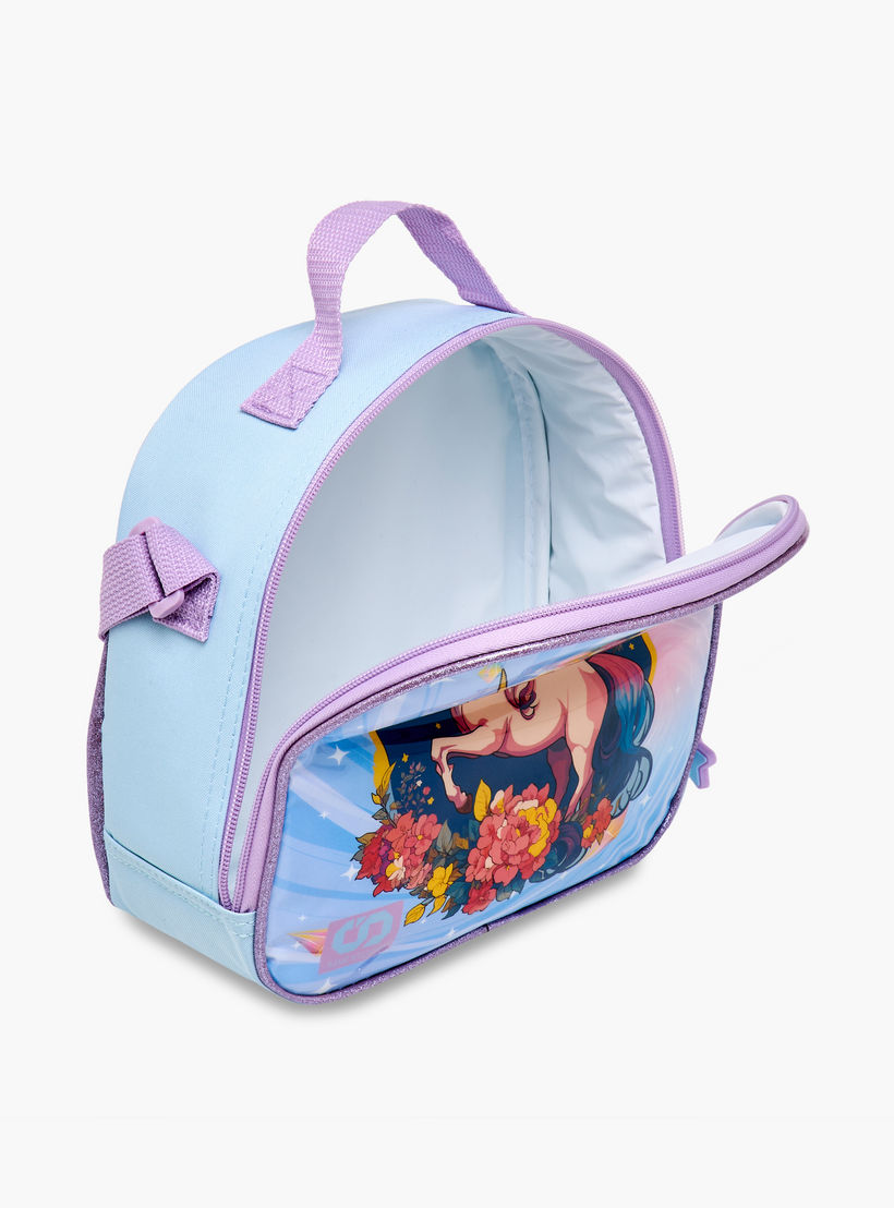 طقم شنطة ترولي 5 قطع بطبعات يونيكورن من سامي ستوديو - 34×20×48 سم-school-bagsandbackpacks-trolleybags-image-30