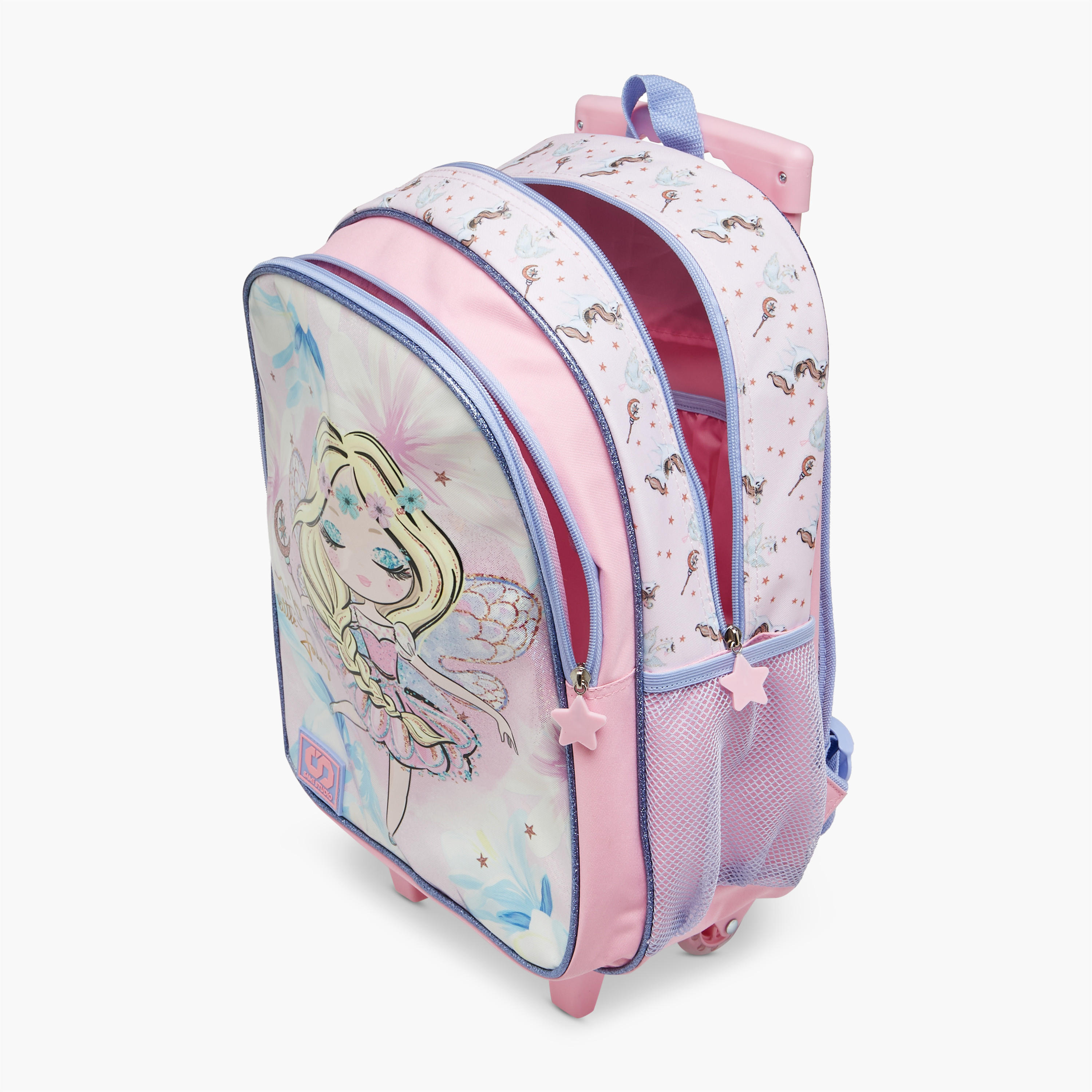 SAMI STUDIO Printed 5-Piece School Trolley Bag Set for Girls 5-8 Years with Lunch Bag and Pencil Pouch -school-bagsandbackpacks-trolleybags-image-15