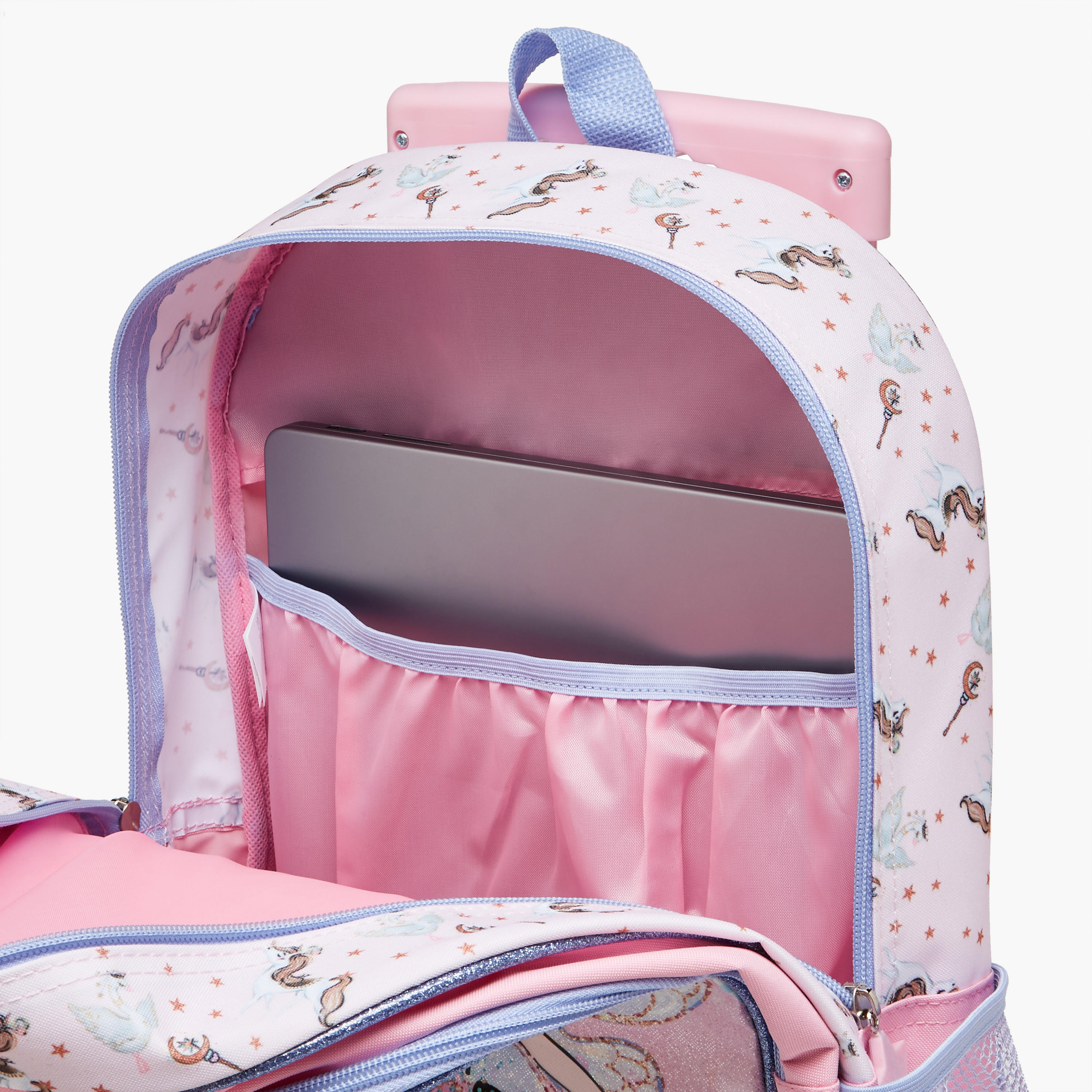 SAMI STUDIO Printed 5-Piece School Trolley Bag Set for Girls 5-8 Years with Lunch Bag and Pencil Pouch -school-bagsandbackpacks-trolleybags-image-16