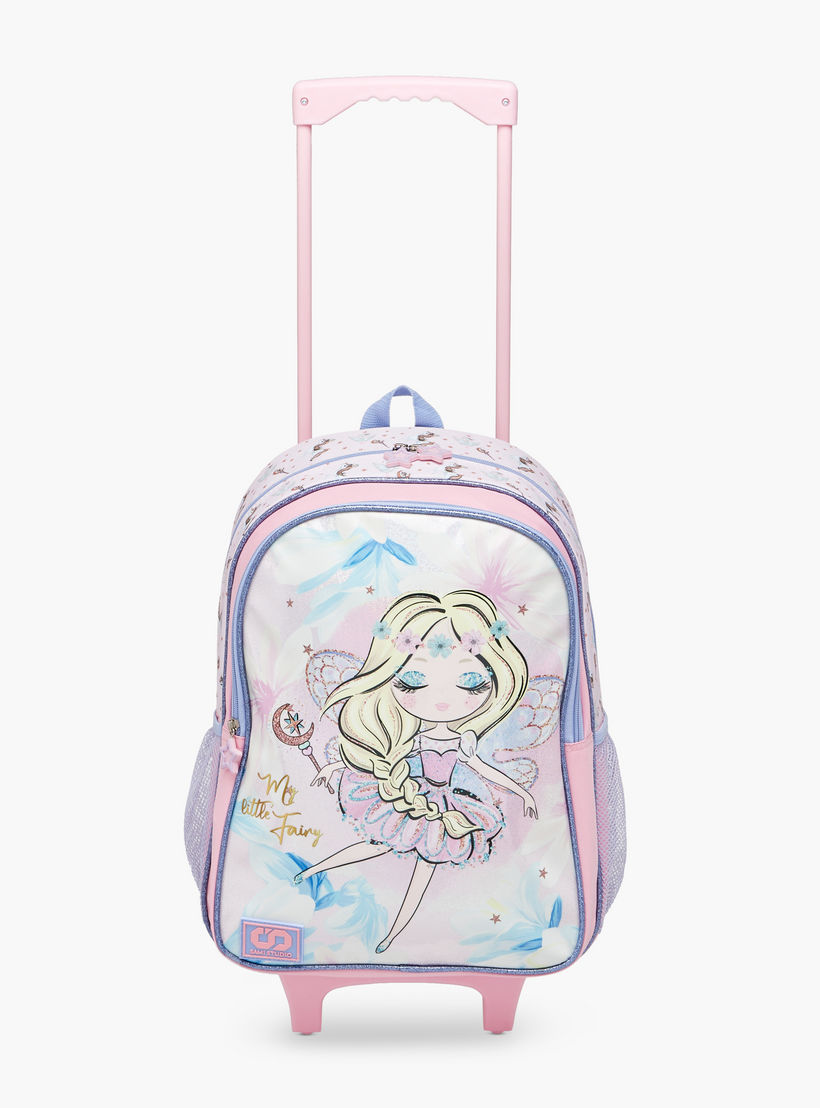 SAMI STUDIO Printed 5-Piece School Trolley Bag Set for Girls 5-8 Years with Lunch Bag and Pencil Pouch -school-bagsandbackpacks-trolleybags-image-8