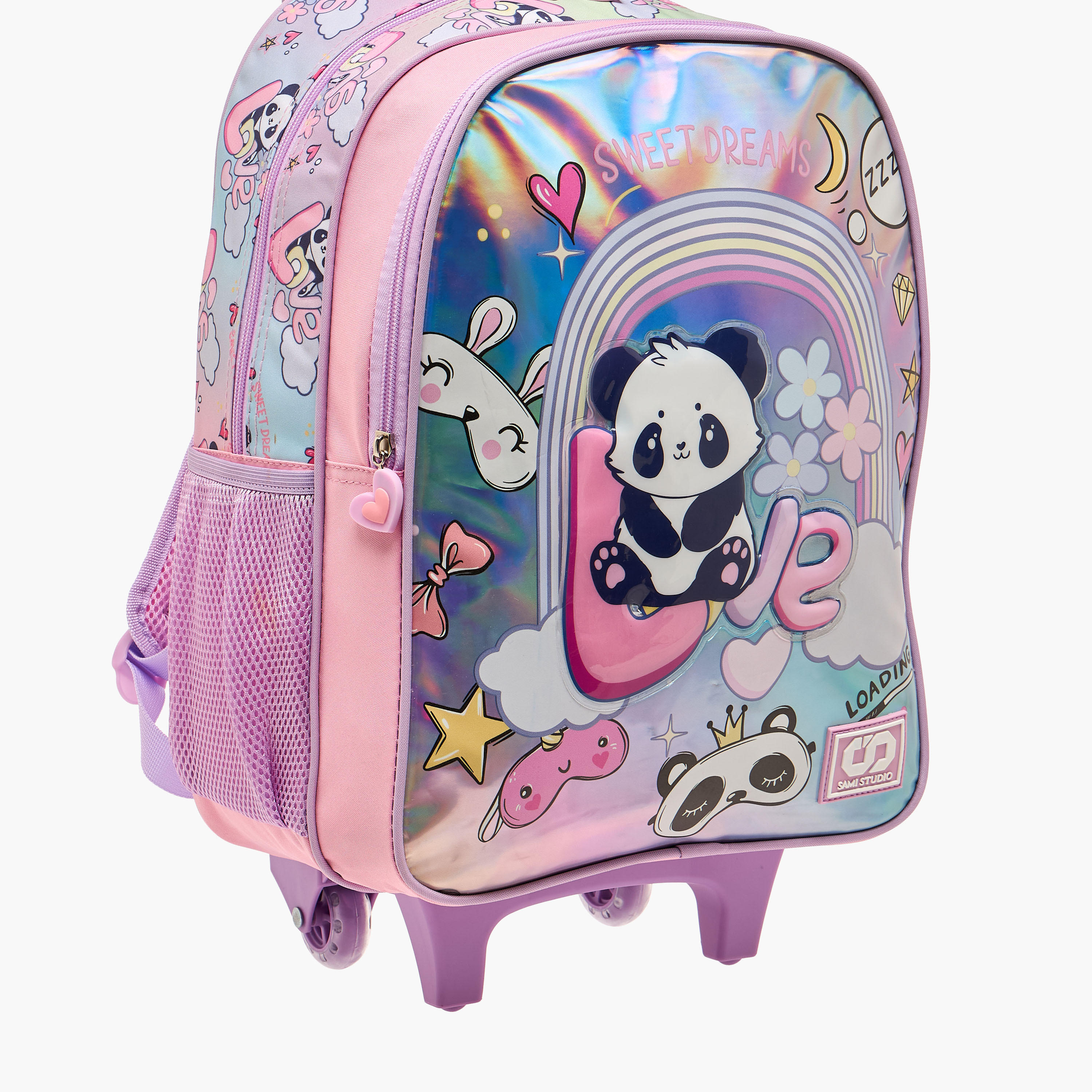 SAMI STUDIO Animal Print 5-Piece School Trolley Bag Set for Girls 5-8 Years with Lunch Bag and Pencil Pouch -school-bagsandbackpacks-trolleybags-image-8