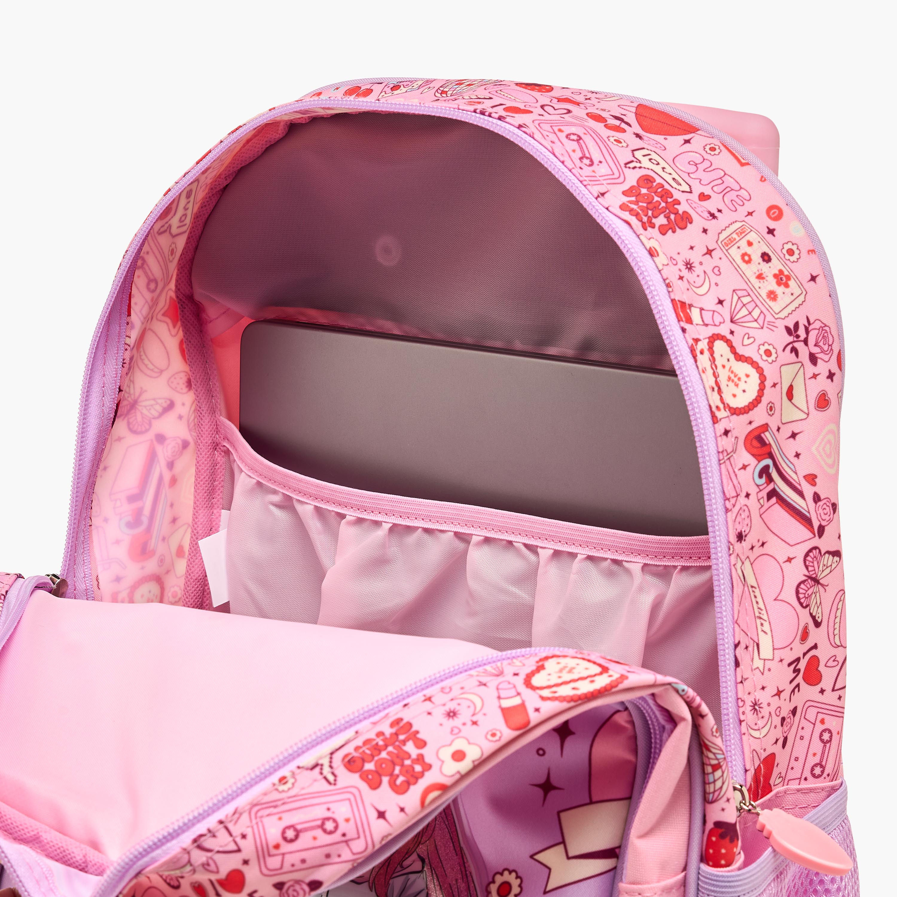 SAMI STUDIO Printed 5-Piece School Trolley Bag Set for Girls 5-8 Years with Lunch Bag and Pencil Pouch -school-bagsandbackpacks-trolleybags-image-10