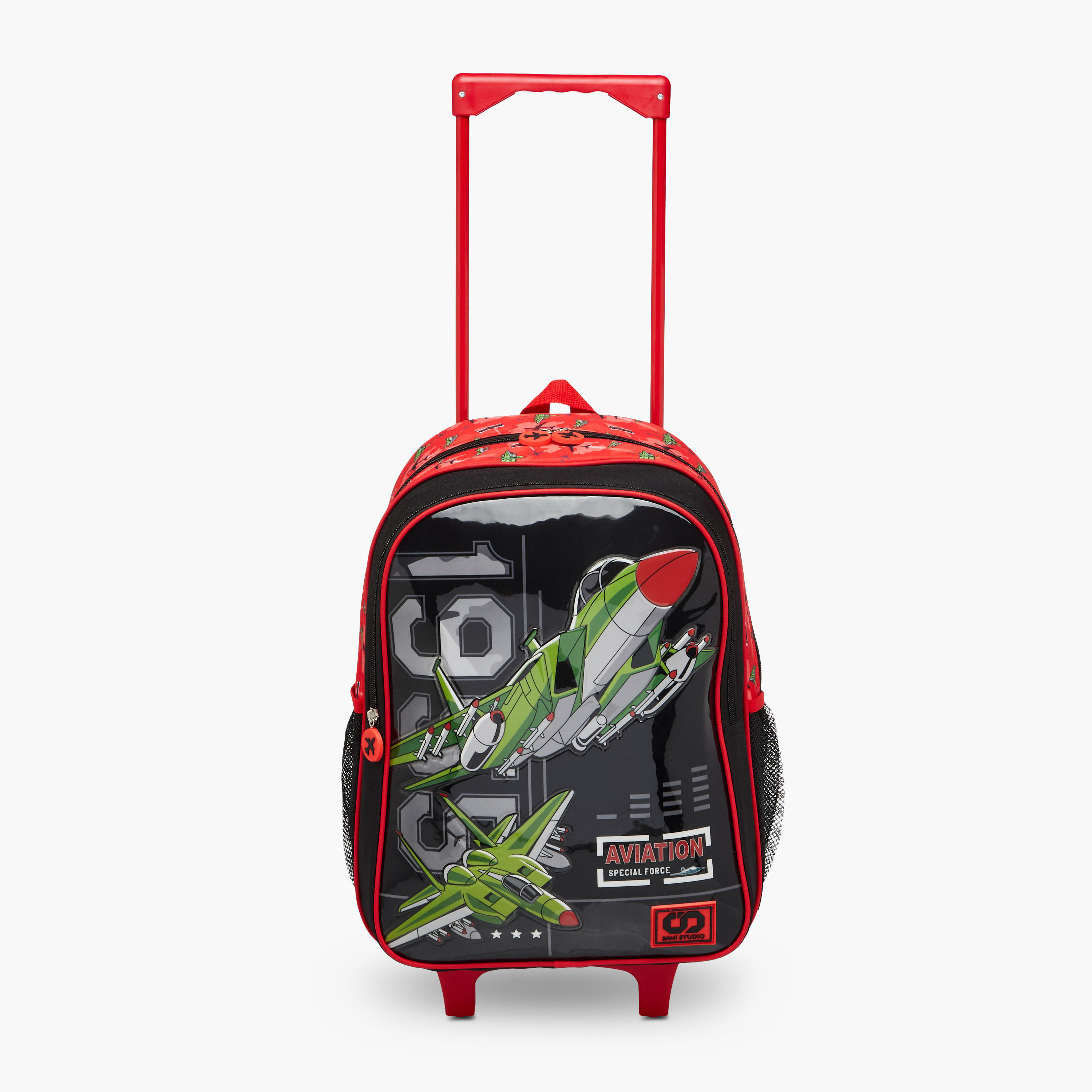 SAMI STUDIO Space 5-Piece School Trolley Bag Set for Kids 5-8 Years with Lunch Bag and Pencil Pouch -school-bagsandbackpacks-trolleybags-image-8
