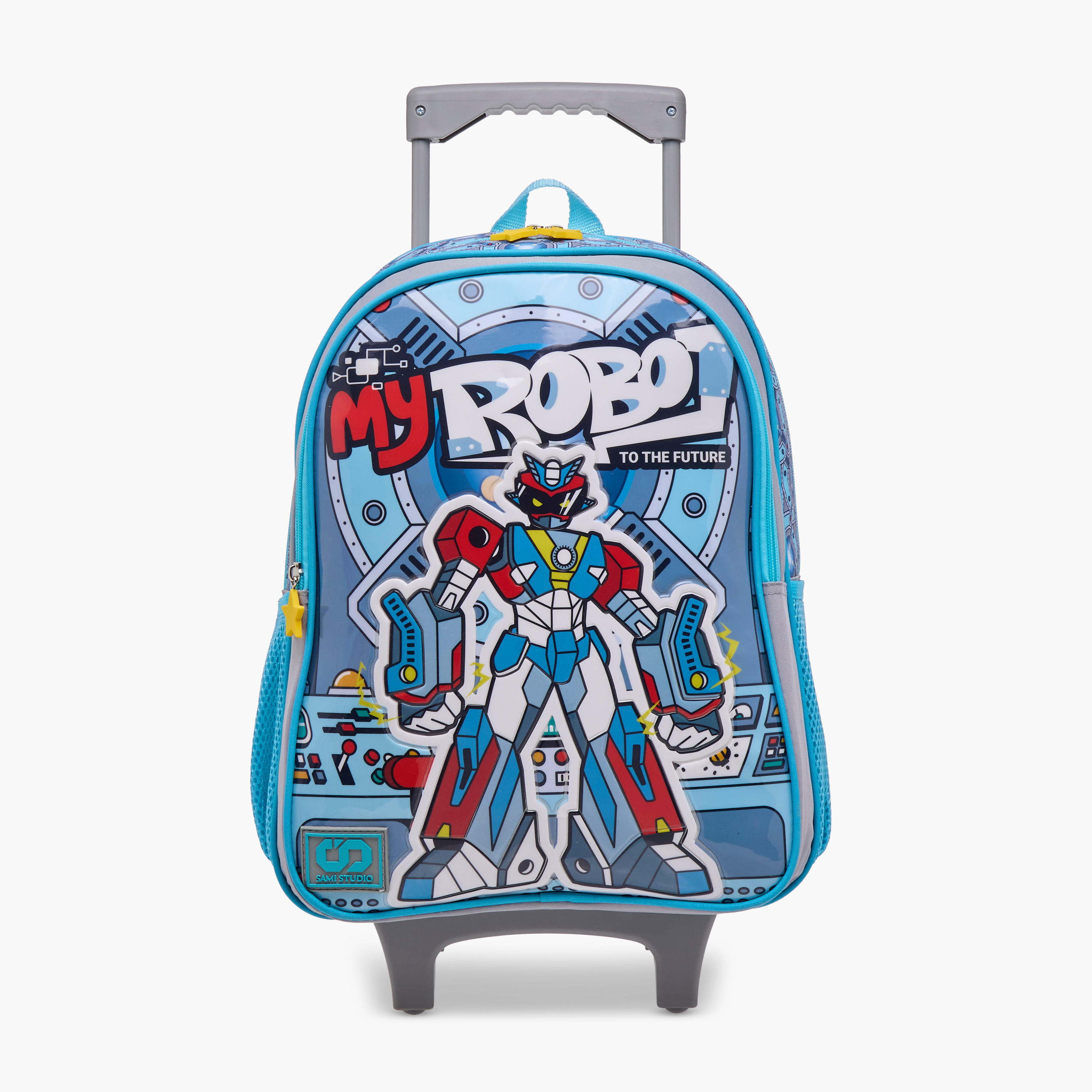 SAMI STUDIO Gaming 5-Piece School Trolley Bag Set for Kids 5-8 Years with Lunch Bag and Pencil Pouch -school-bagsandbackpacks-trolleybags-image-2