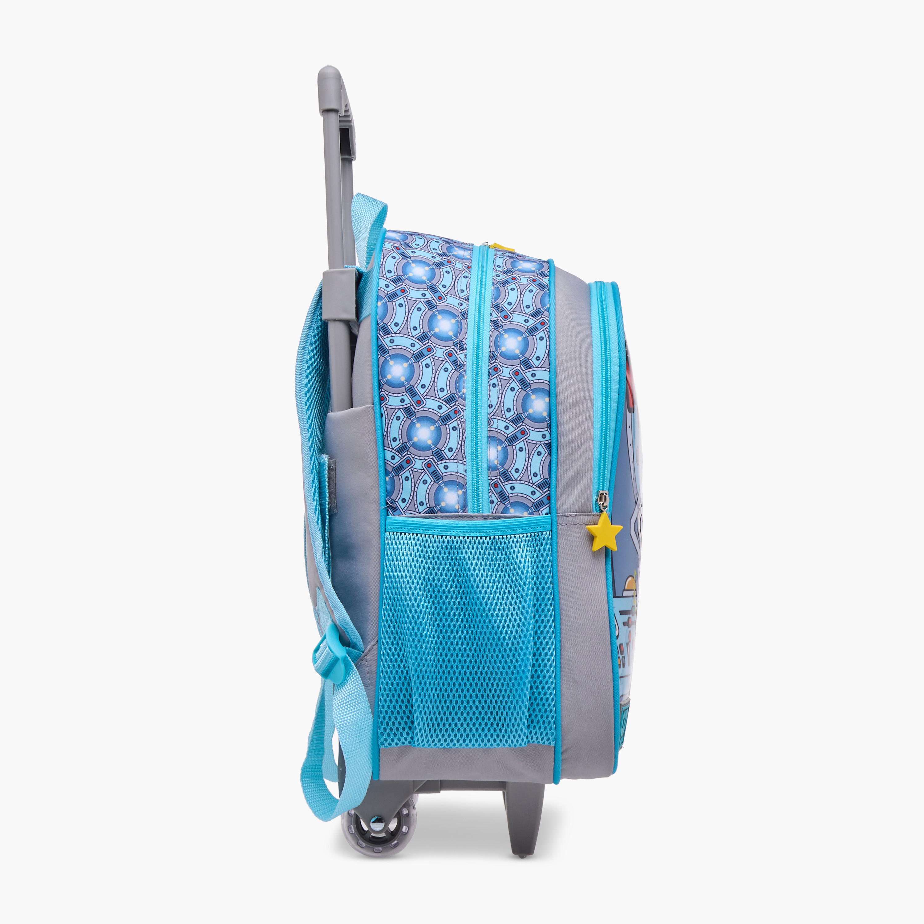 SAMI STUDIO Gaming 5-Piece School Trolley Bag Set for Kids 5-8 Years with Lunch Bag and Pencil Pouch -school-bagsandbackpacks-trolleybags-image-4