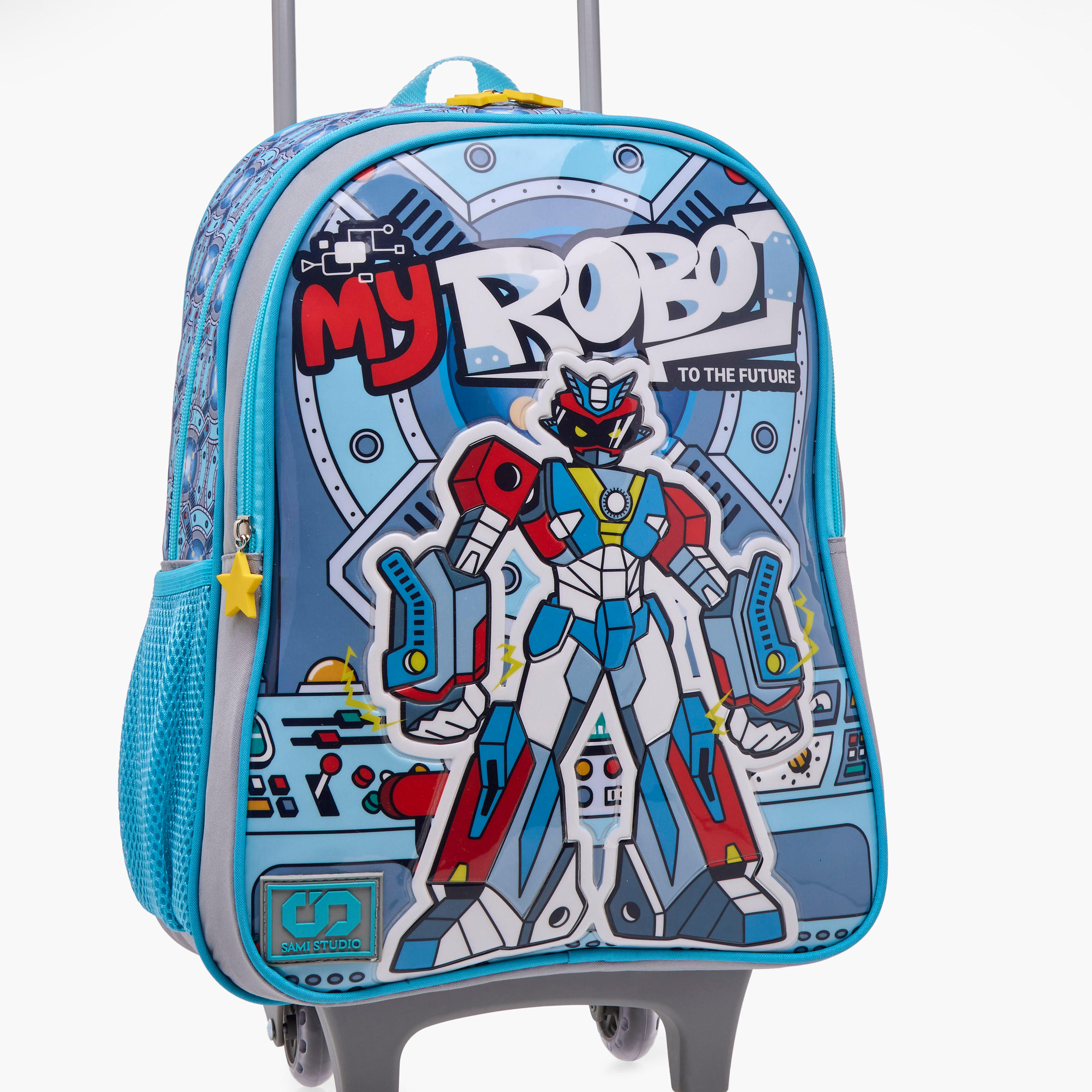 SAMI STUDIO Gaming 5-Piece School Trolley Bag Set for Kids 5-8 Years with Lunch Bag and Pencil Pouch -school-bagsandbackpacks-trolleybags-image-9