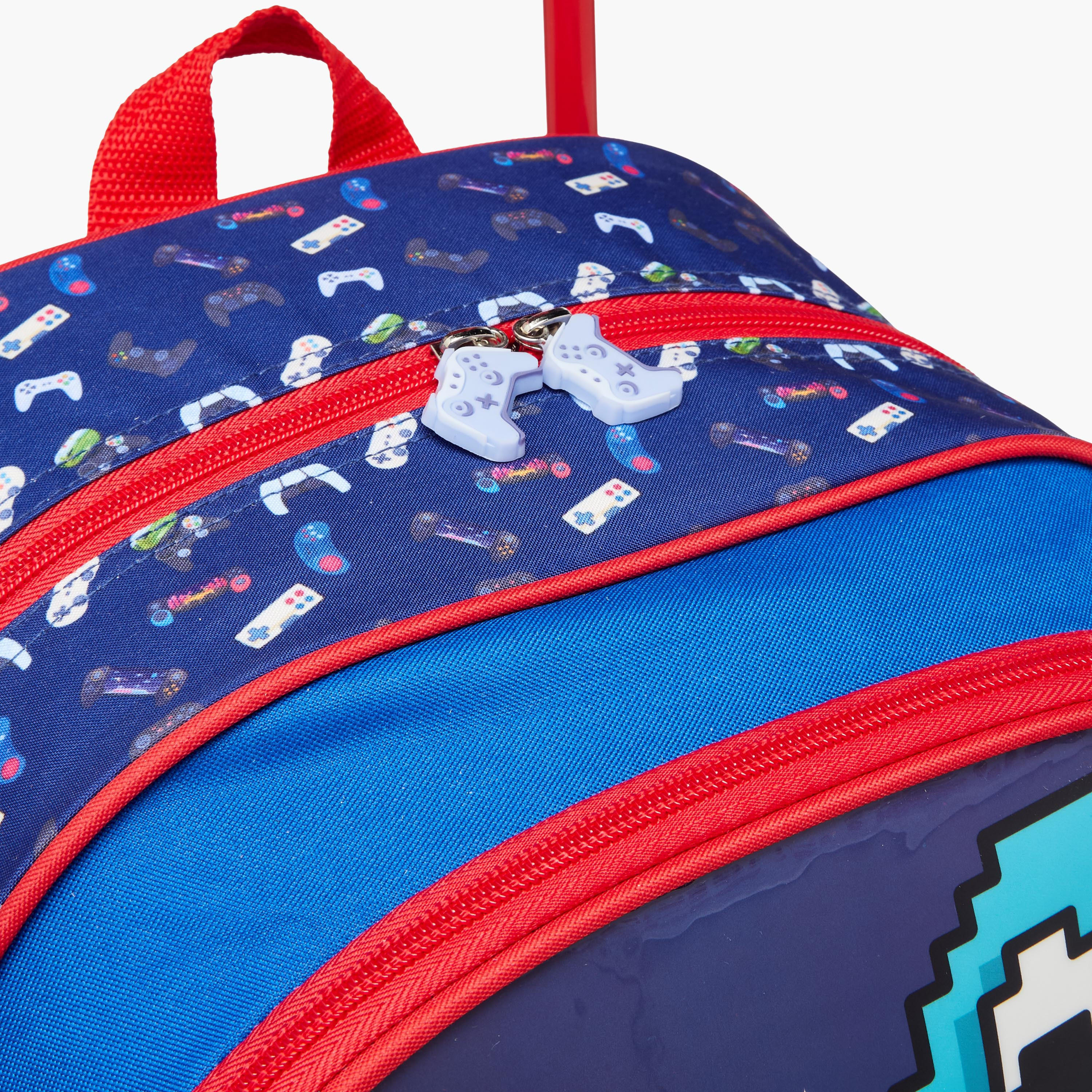 SAMI STUDIO Gaming 5-Piece School Trolley Bag Set for Kids 5-8 Years with Lunch Bag and Pencil Pouch -school-bagsandbackpacks-trolleybags-image-11