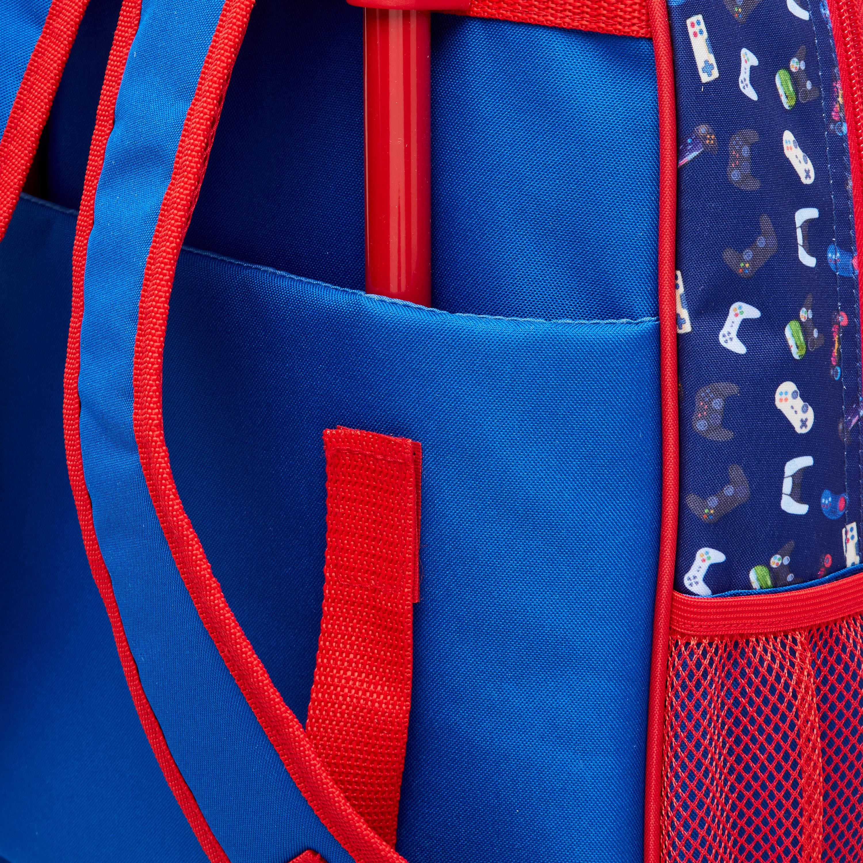 SAMI STUDIO Gaming 5-Piece School Trolley Bag Set for Kids 5-8 Years with Lunch Bag and Pencil Pouch -school-bagsandbackpacks-trolleybags-image-12