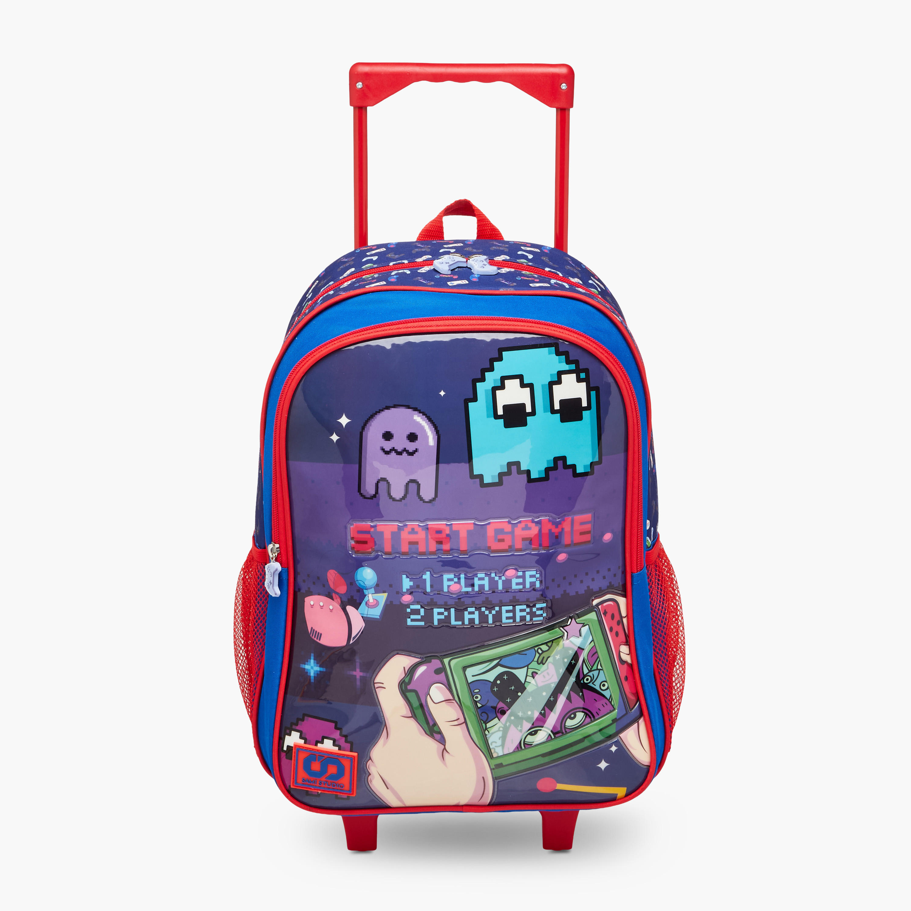 SAMI STUDIO Gaming 5-Piece School Trolley Bag Set for Kids 5-8 Years with Lunch Bag and Pencil Pouch -school-bagsandbackpacks-trolleybags-image-2