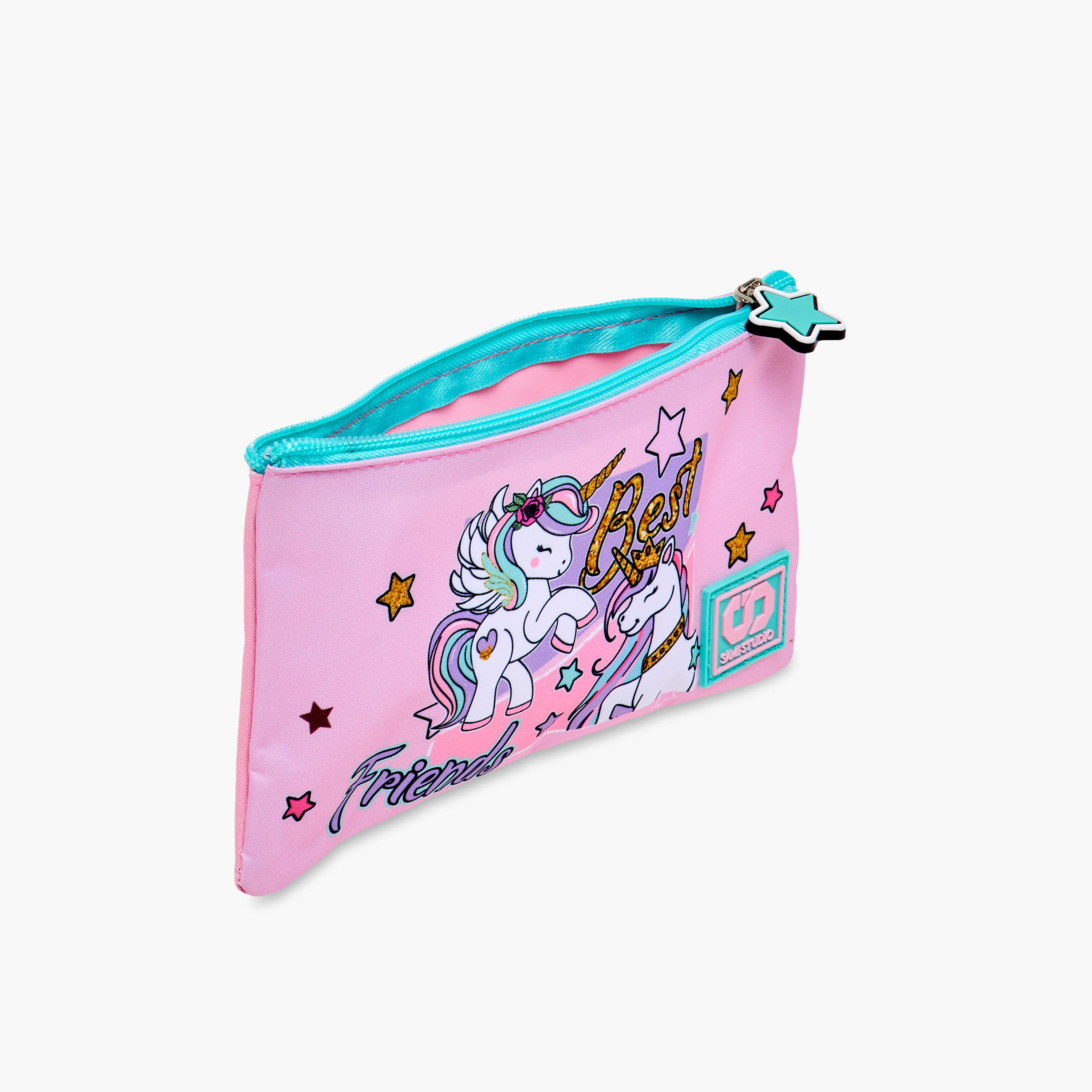 طقم شنطة ظهر ترولي 12 بوصة 3 قطع بطبعات يونيكورن من سامي ستوديو - 31x23x10 سم-school-bagsandbackpacks-trolleybags-image-21