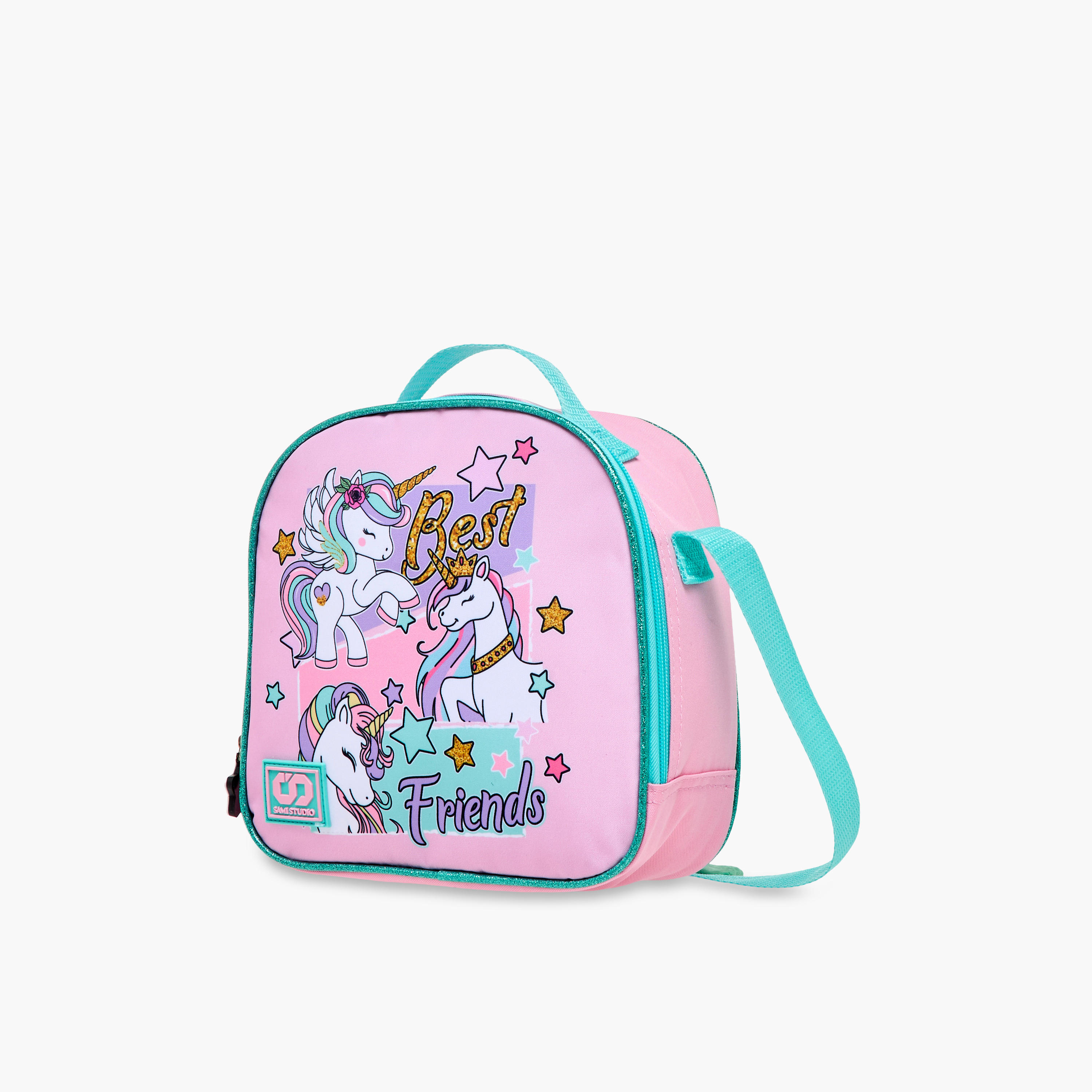 طقم شنطة ظهر ترولي 12 بوصة 3 قطع بطبعات يونيكورن من سامي ستوديو - 31x23x10 سم-school-bagsandbackpacks-trolleybags-image-23
