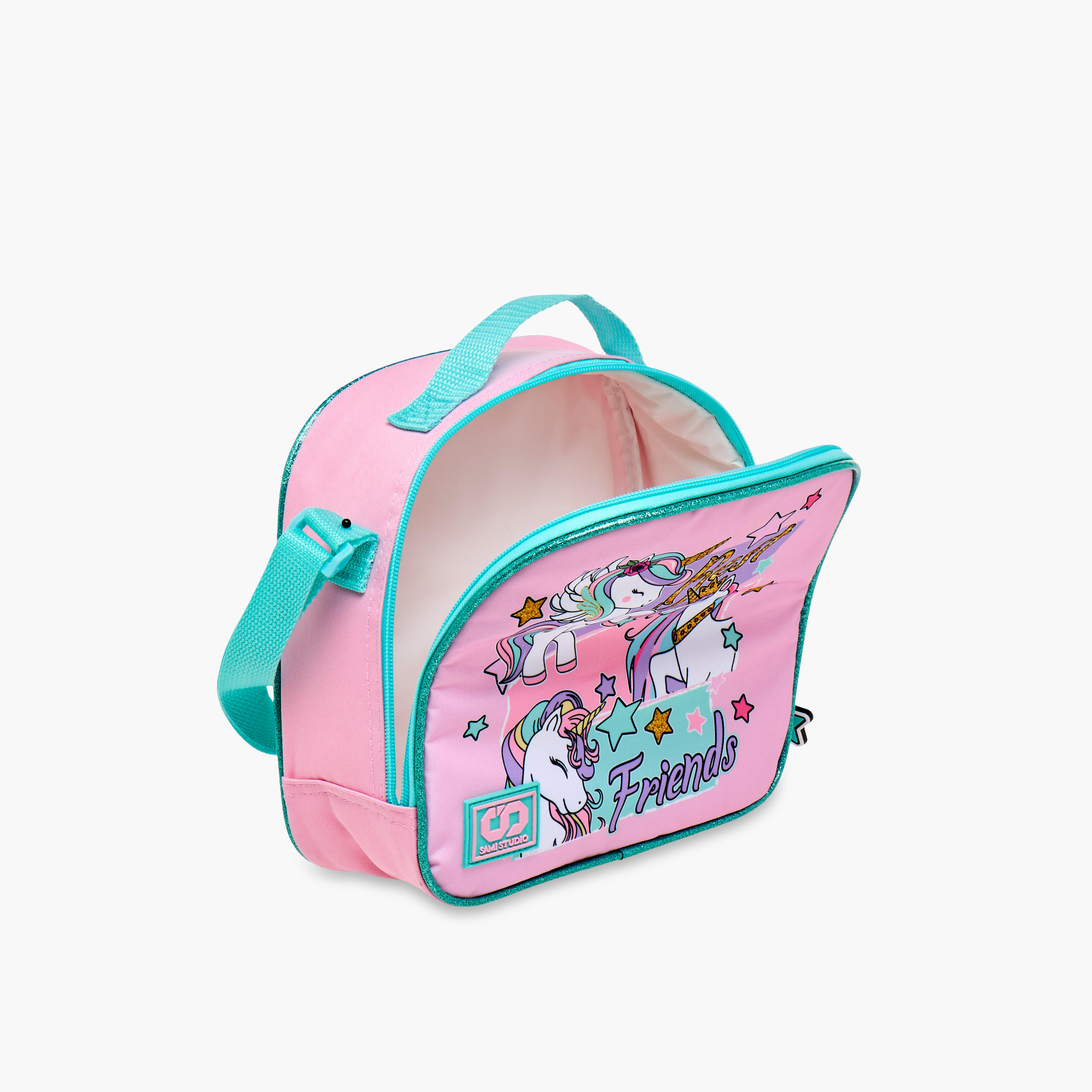 طقم شنطة ظهر ترولي 12 بوصة 3 قطع بطبعات يونيكورن من سامي ستوديو - 31x23x10 سم-school-bagsandbackpacks-trolleybags-image-24