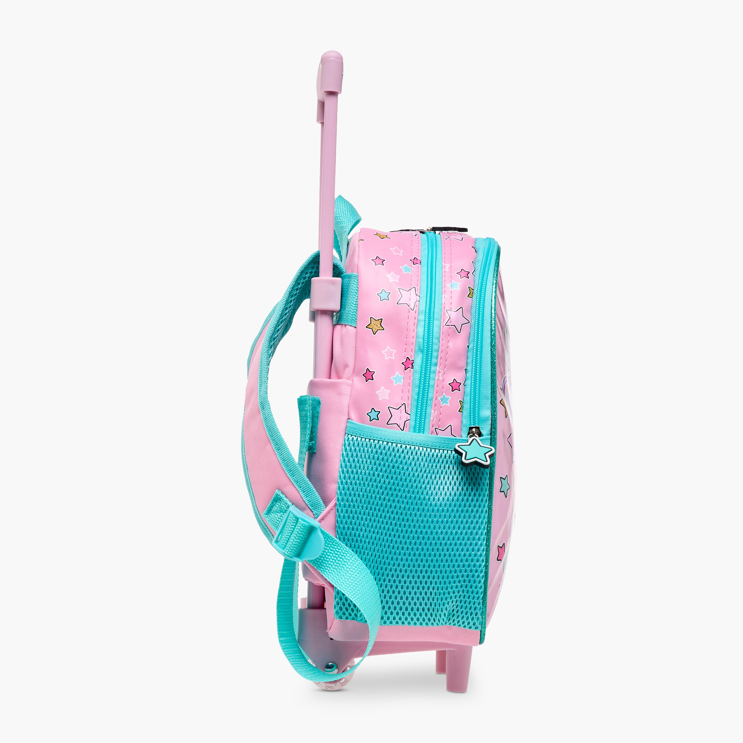 طقم شنطة ظهر ترولي 12 بوصة 3 قطع بطبعات يونيكورن من سامي ستوديو - 31x23x10 سم-school-bagsandbackpacks-trolleybags-image-6