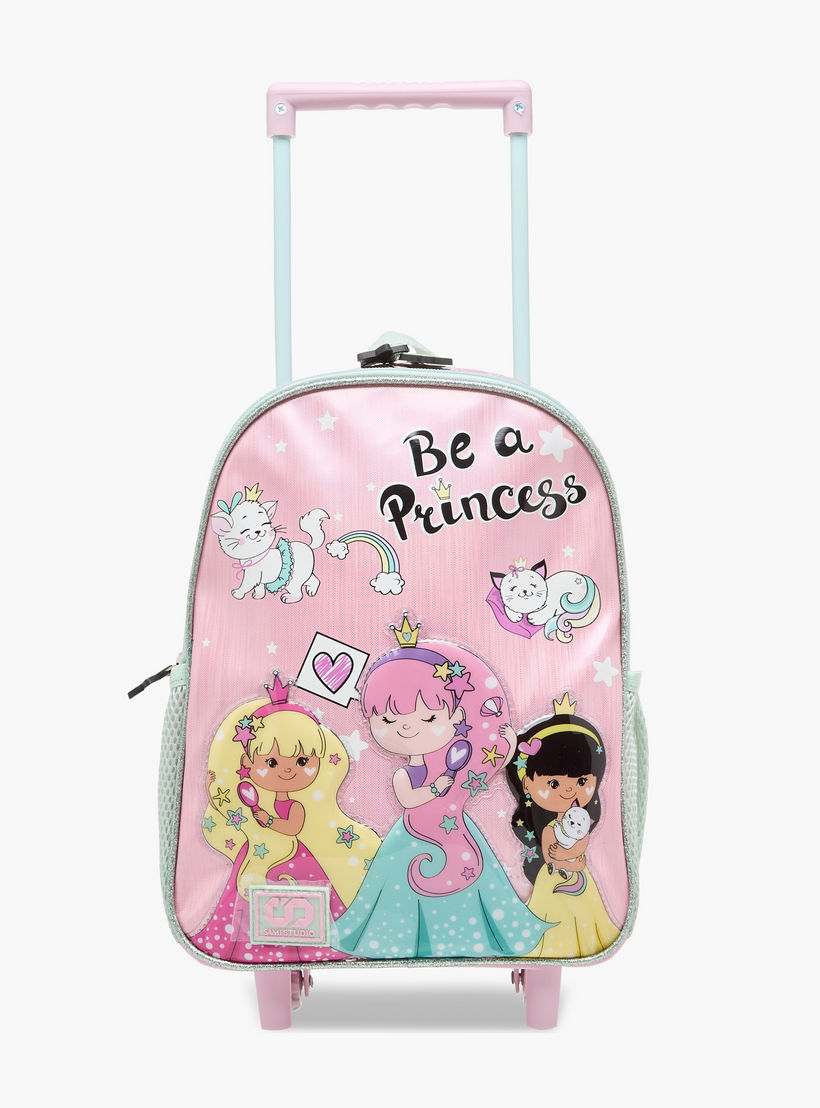 SAMI STUDIO Printed 3-Piece School Trolley Bag Set for Girls 2-5 Years with Lunch Bag and Pencil Pouch -school-bagsandbackpacks-trolleybags-image-15