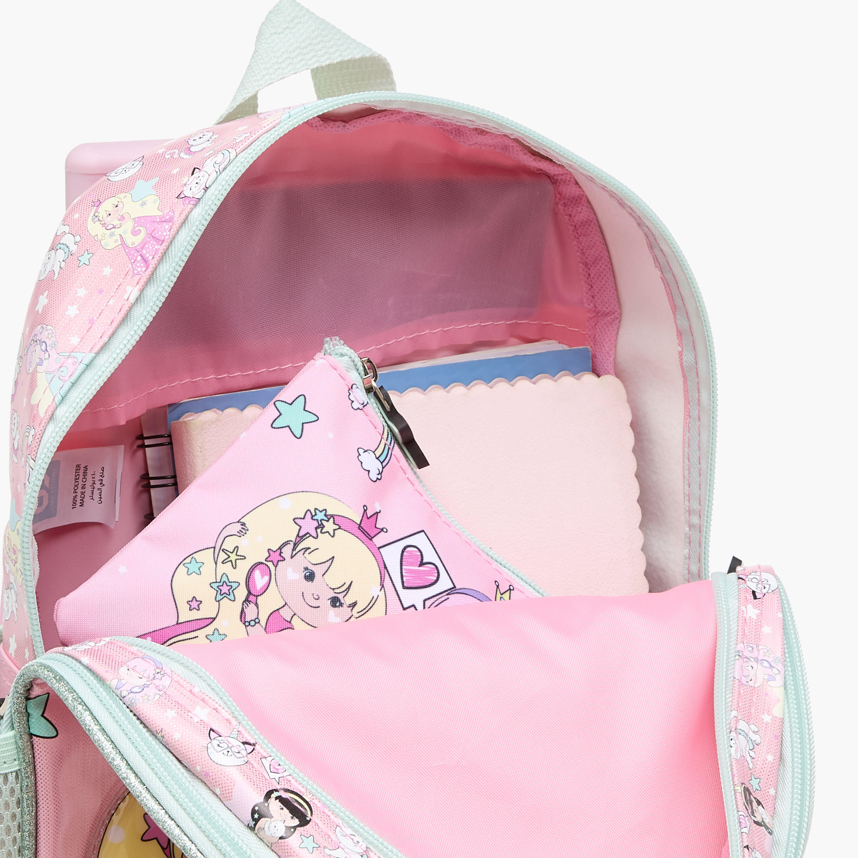 SAMI STUDIO Printed 3-Piece School Trolley Bag Set for Girls 2-5 Years with Lunch Bag and Pencil Pouch -school-bagsandbackpacks-trolleybags-image-9