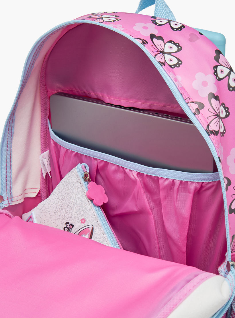 SAMI STUDIO Cats Trolley Bag for Girls 5-8 Years with Padded Shoulder Straps -school-bagsandbackpacks-trolleybags-image-14