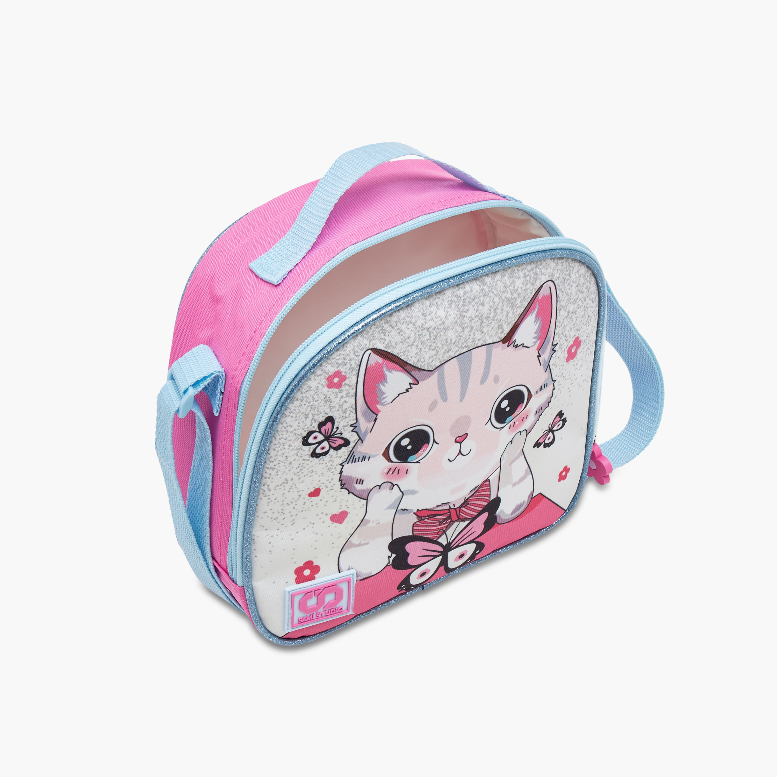 SAMI STUDIO Cats Trolley Bag for Girls 5-8 Years with Padded Shoulder Straps -school-bagsandbackpacks-trolleybags-image-18