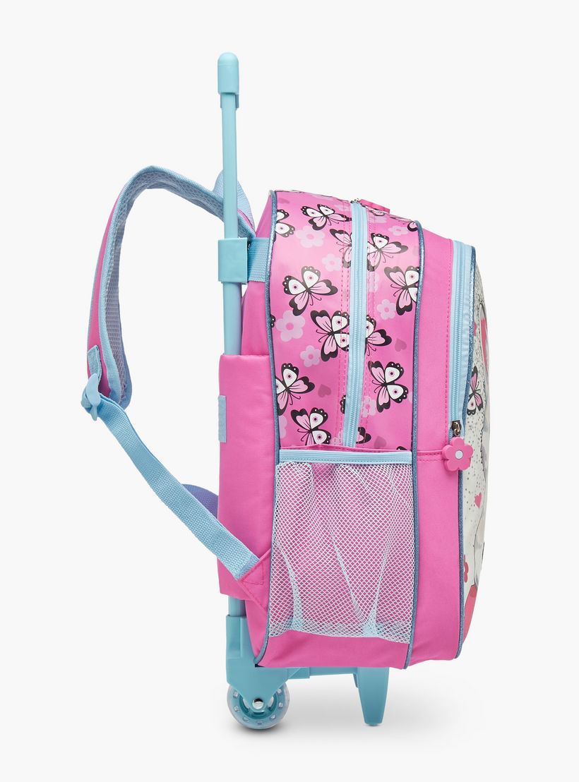 SAMI STUDIO Cats Trolley Bag for Girls 5-8 Years with Padded Shoulder Straps -school-bagsandbackpacks-trolleybags-image-4