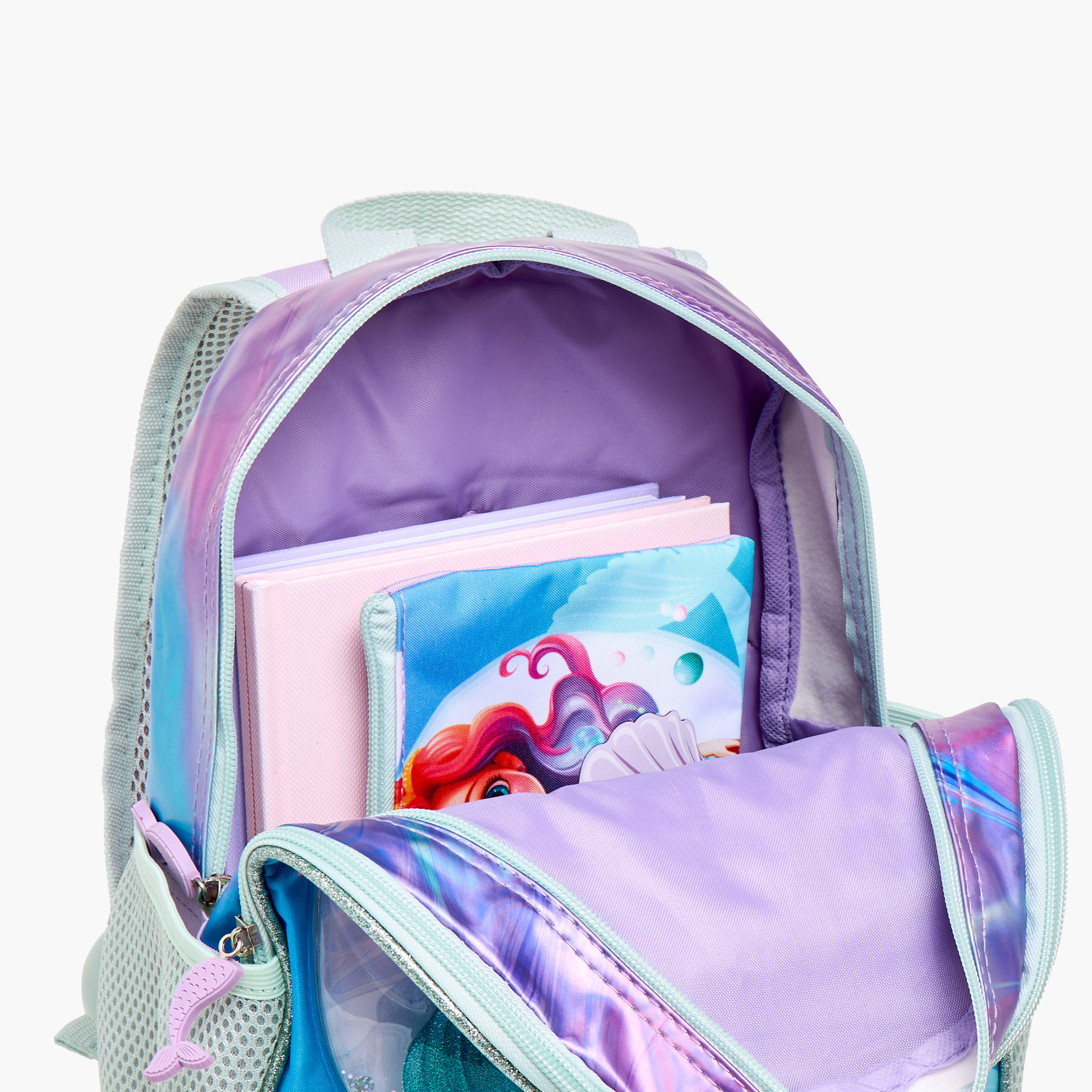 SAMI STUDIO 3-Piece Mermaid Print 16-inch Backpack Set - 31x23x10 cms-school-bagsandbackpacks-backpacks-image-15
