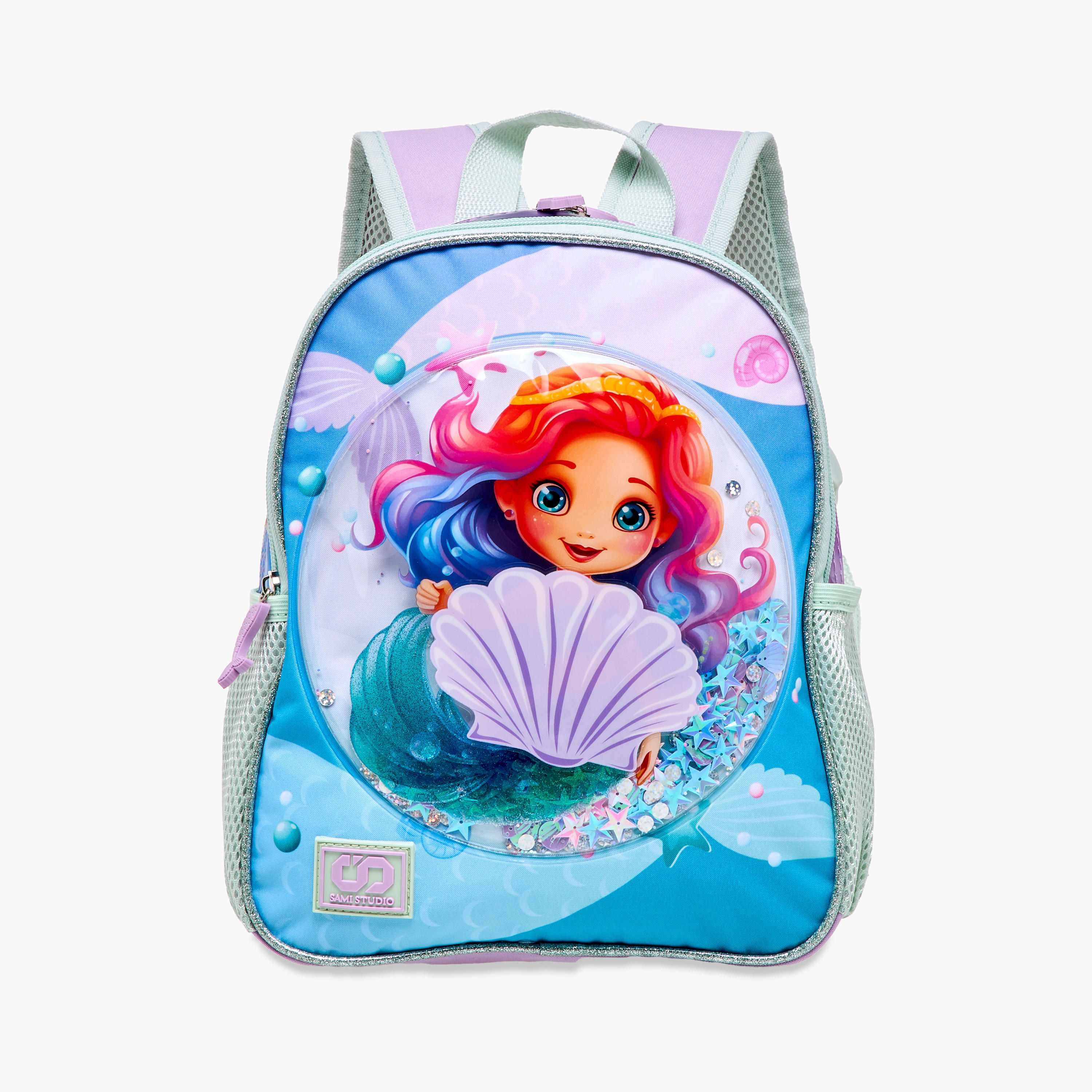 SAMI STUDIO 3-Piece Mermaid Print 16-inch Backpack Set - 31x23x10 cms-school-bagsandbackpacks-backpacks-image-4
