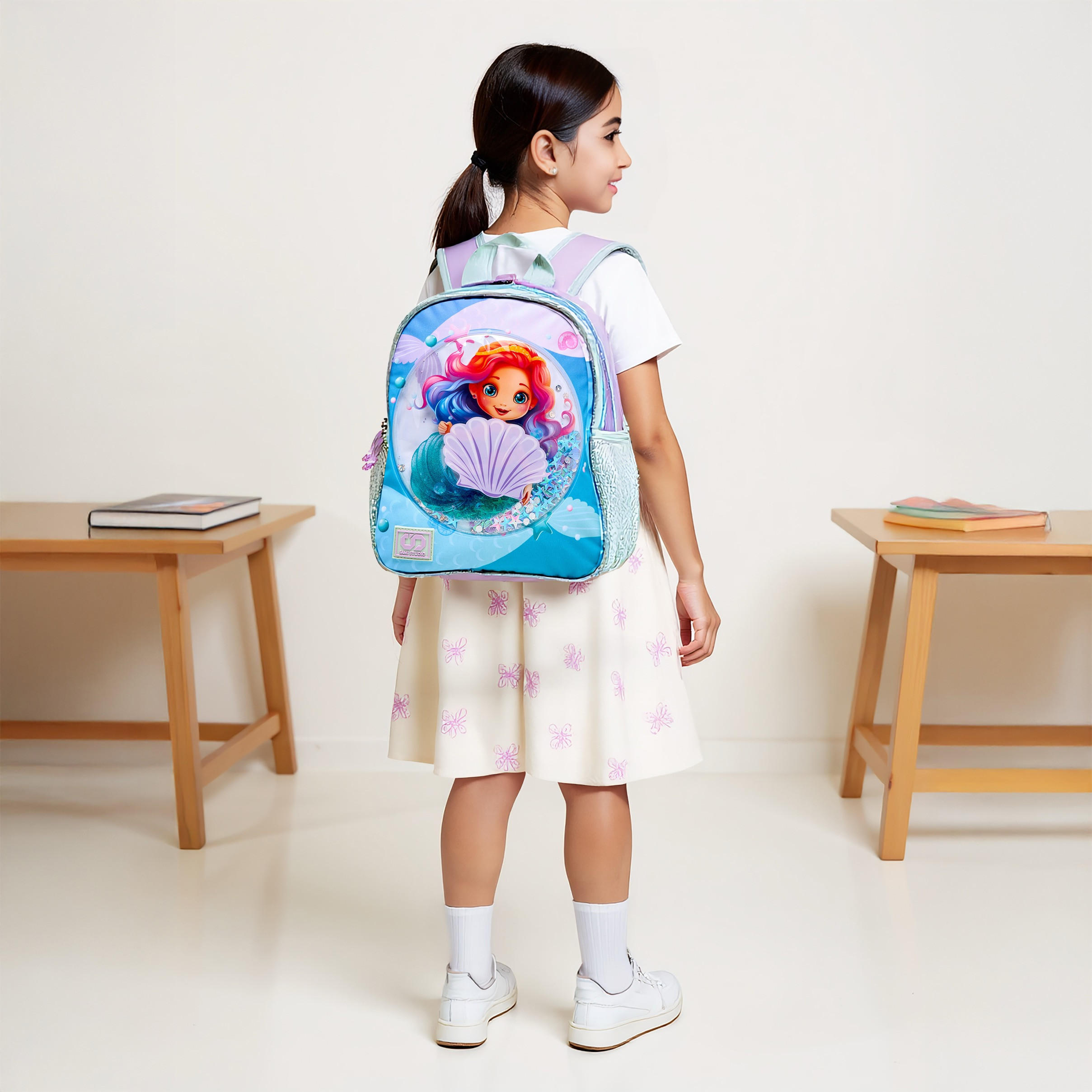 SAMI STUDIO 3-Piece Mermaid Print 16-inch Backpack Set - 31x23x10 cms-school-bagsandbackpacks-backpacks-image-3