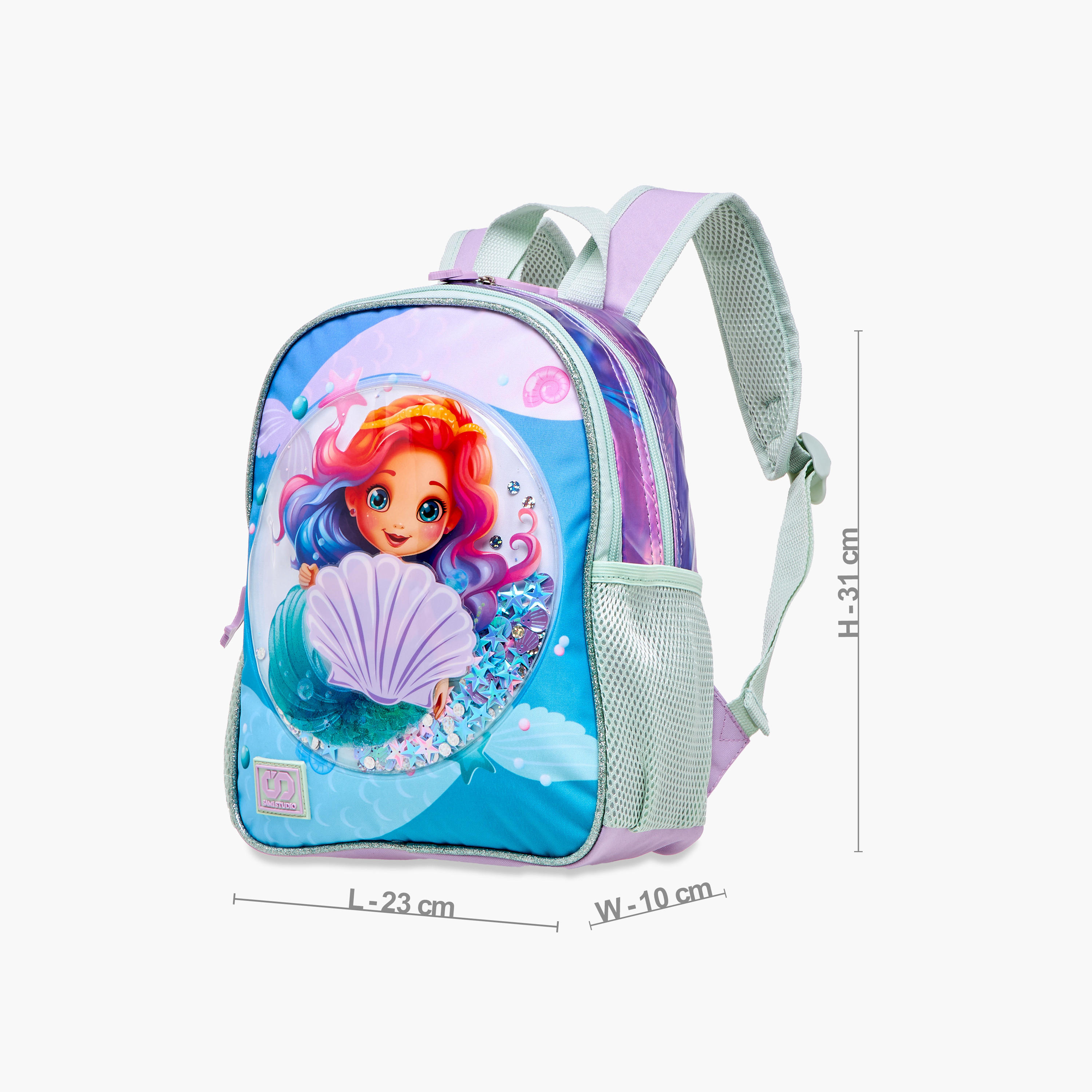 SAMI STUDIO 3-Piece Mermaid Print 16-inch Backpack Set - 31x23x10 cms-school-bagsandbackpacks-backpacks-image-5