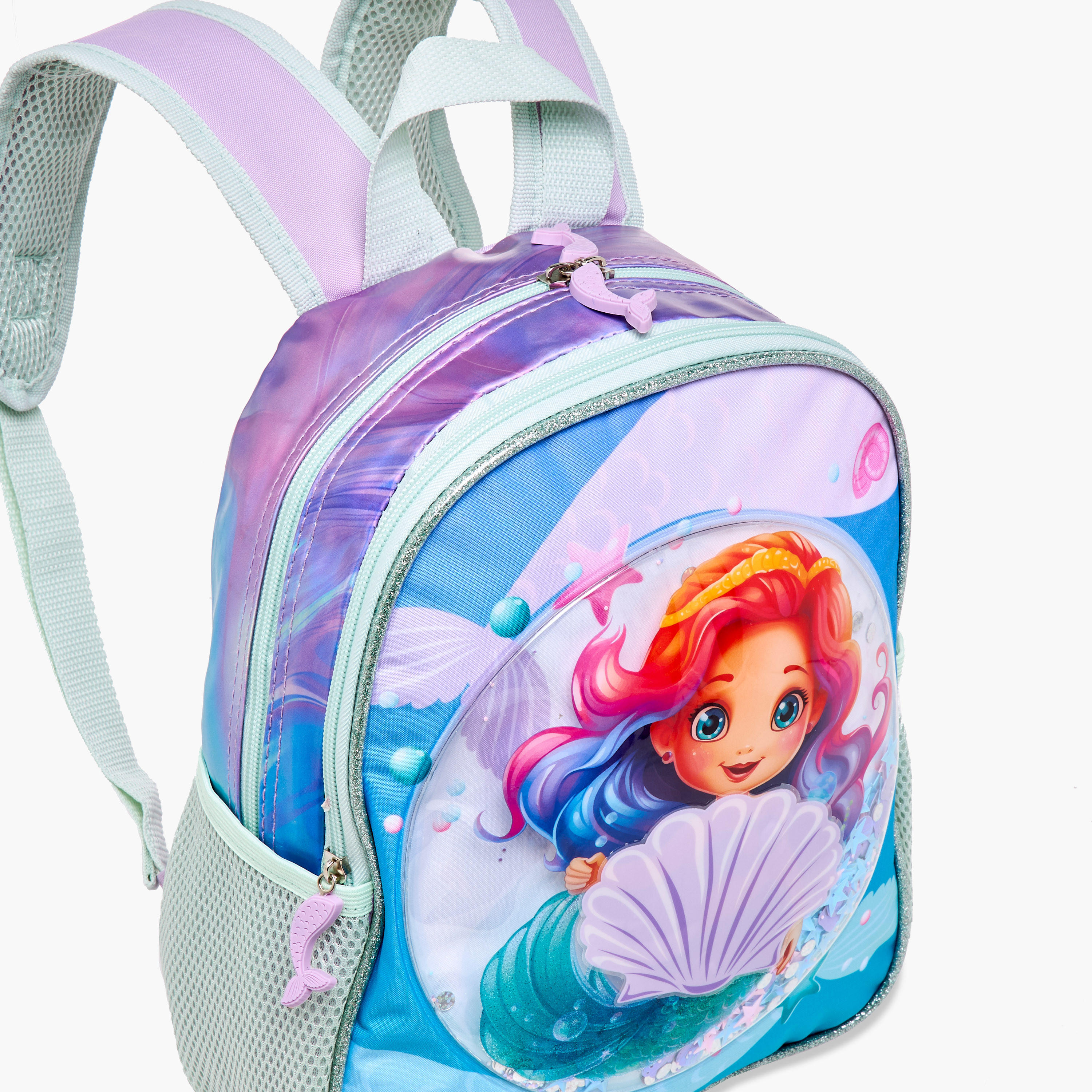 SAMI STUDIO 3-Piece Mermaid Print 16-inch Backpack Set - 31x23x10 cms-school-bagsandbackpacks-backpacks-image-10