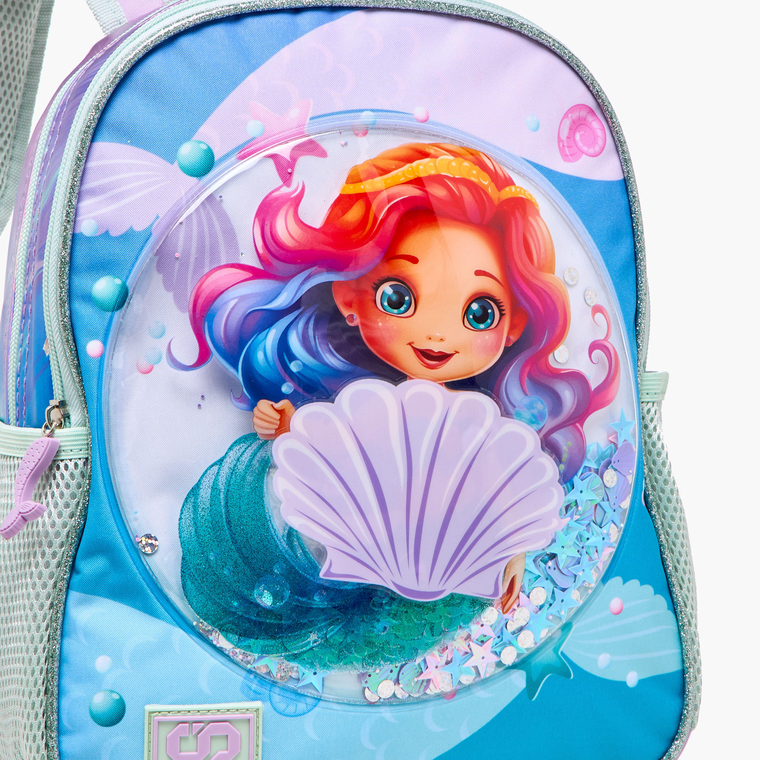 SAMI STUDIO 3-Piece Mermaid Print 16-inch Backpack Set - 31x23x10 cms-school-bagsandbackpacks-backpacks-image-11