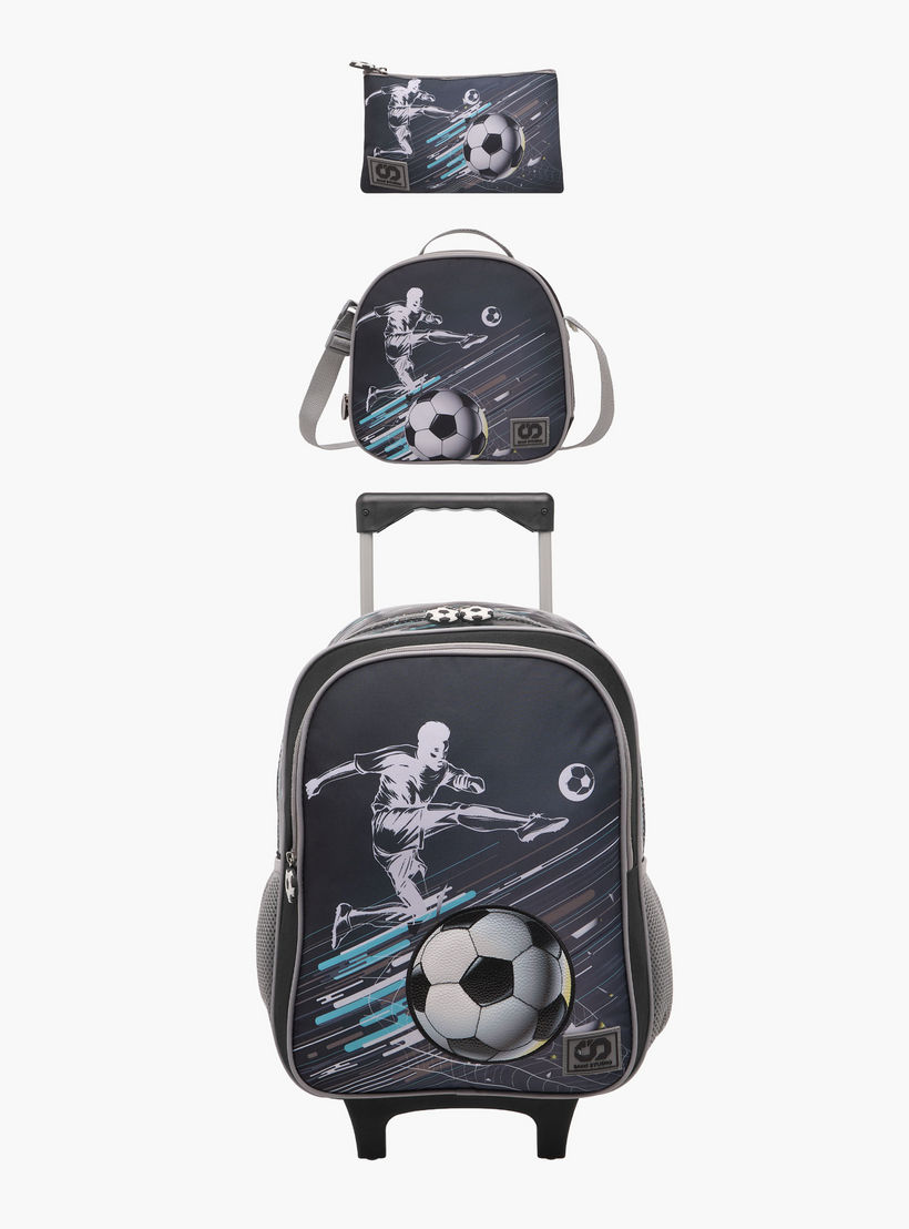 SAMI STUDIO 3-Piece Printed 16-inch Trolley Backpack Set - 31x23x10 cms-school-bagsandbackpacks-trolleybags-image-1