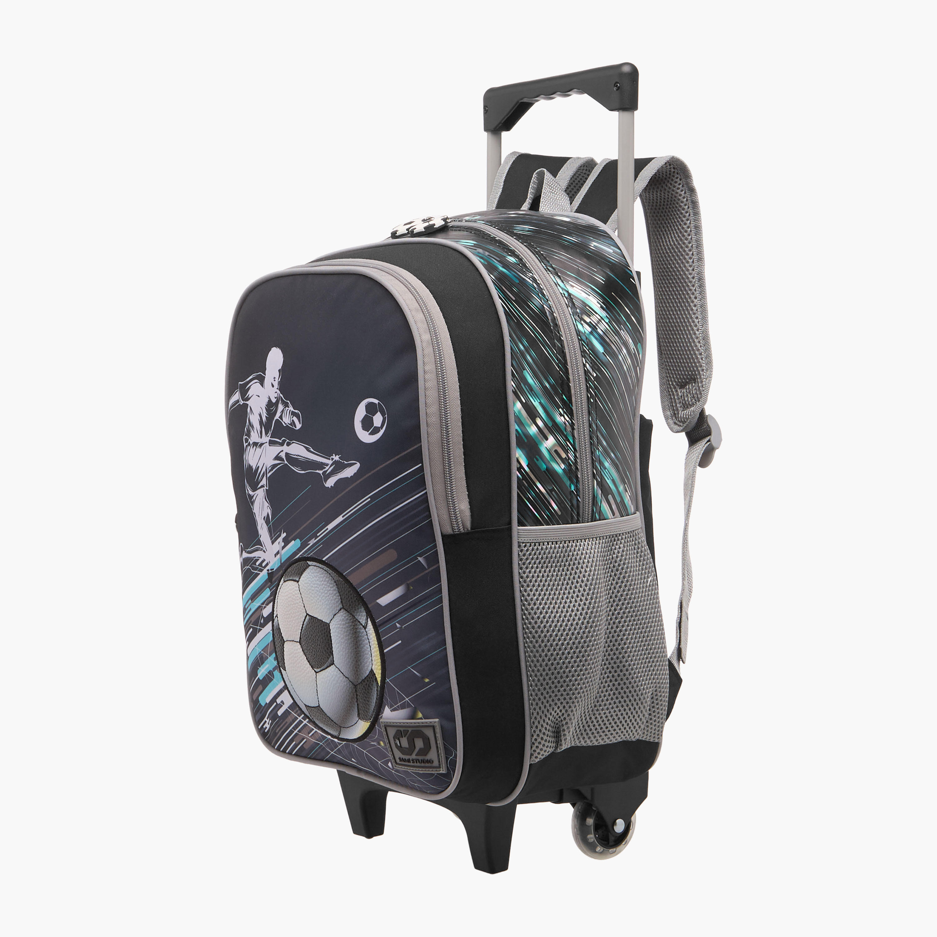 SAMI STUDIO 3-Piece Printed 16-inch Trolley Backpack Set - 31x23x10 cms-school-bagsandbackpacks-trolleybags-image-4