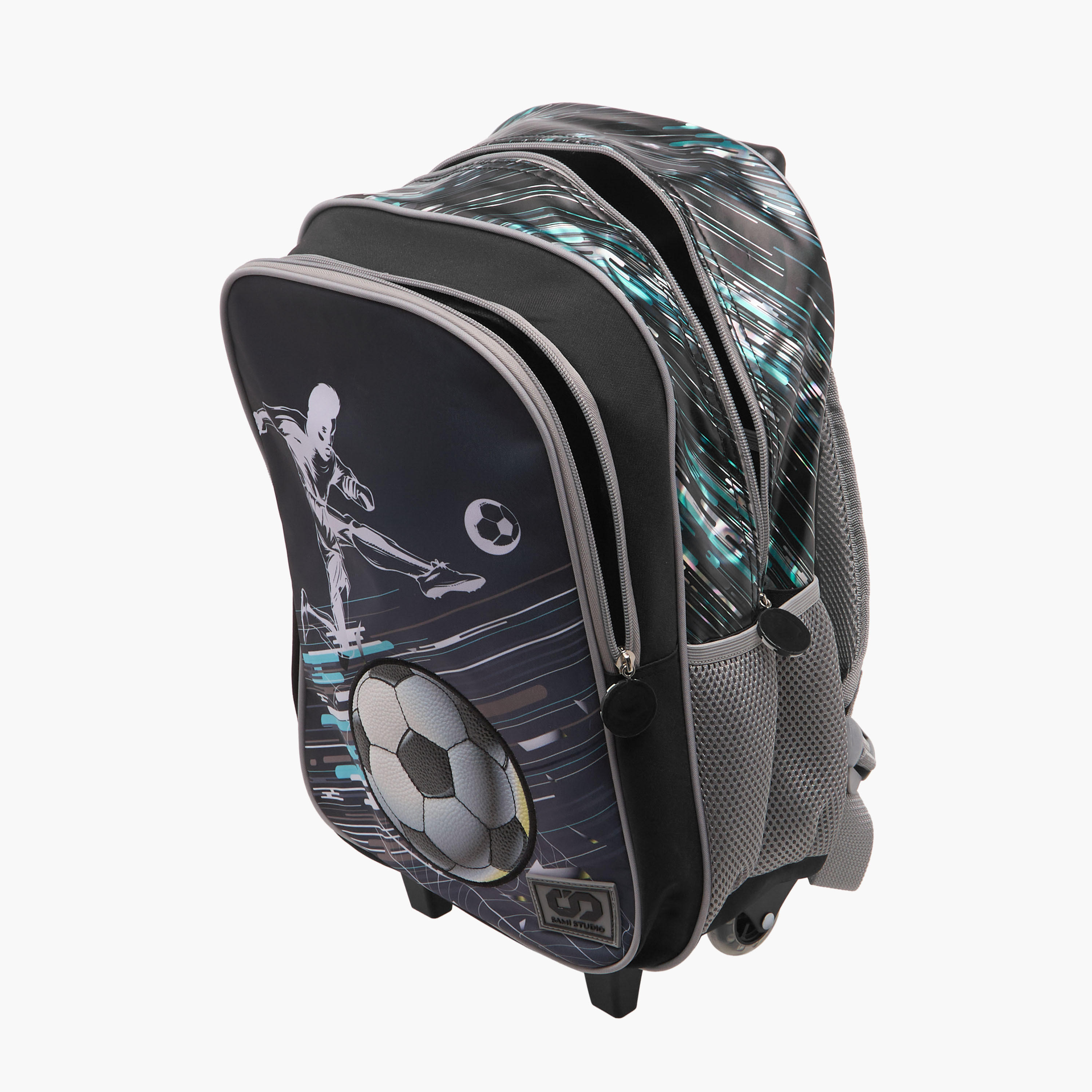 SAMI STUDIO 3-Piece Printed 16-inch Trolley Backpack Set - 31x23x10 cms-school-bagsandbackpacks-trolleybags-image-8