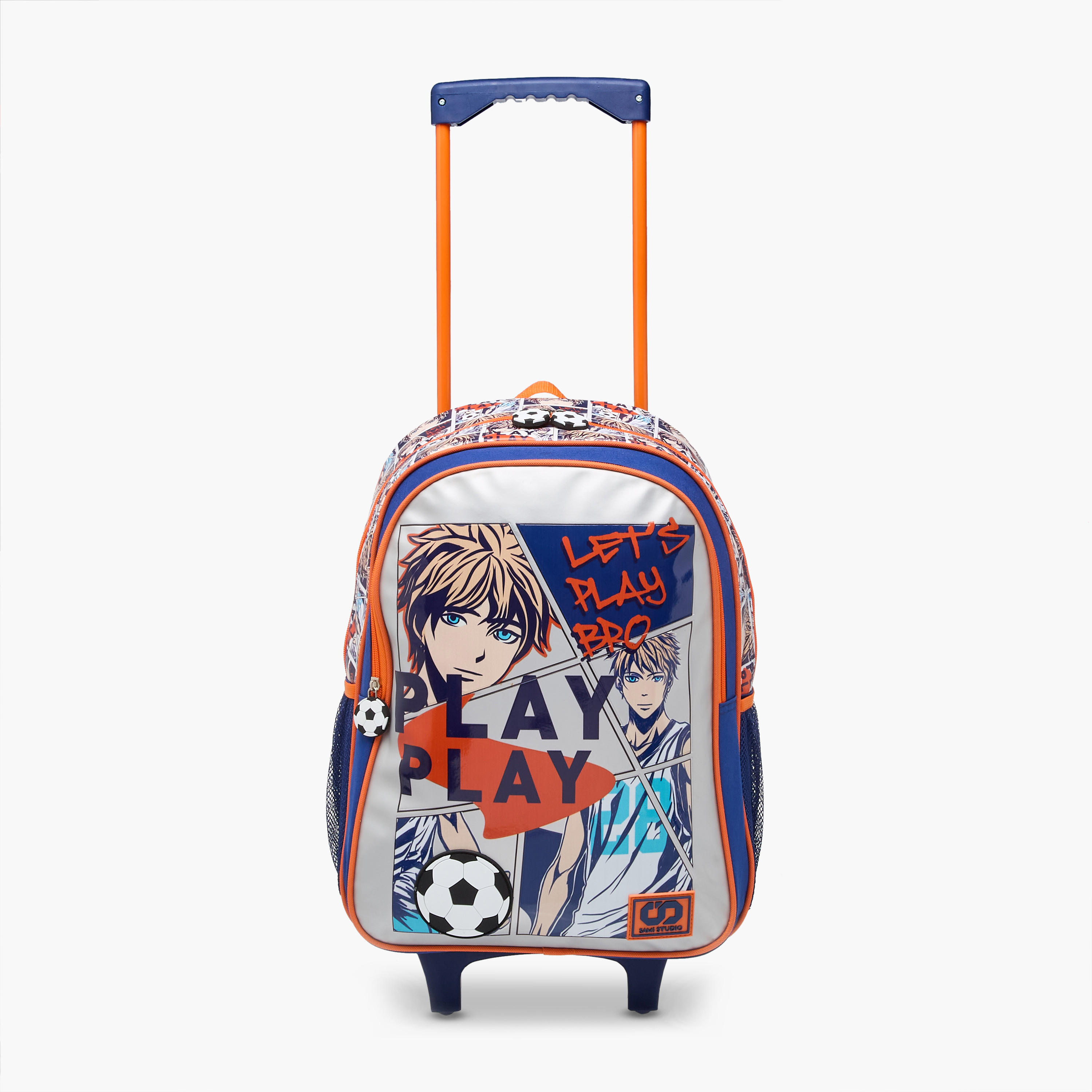 SAMI STUDIO Printed 3-Piece School Trolley Bag Set for Girls 5-8 Years with Lunch Bag and Pencil Pouch -school-bagsandbackpacks-trolleybags-image-8
