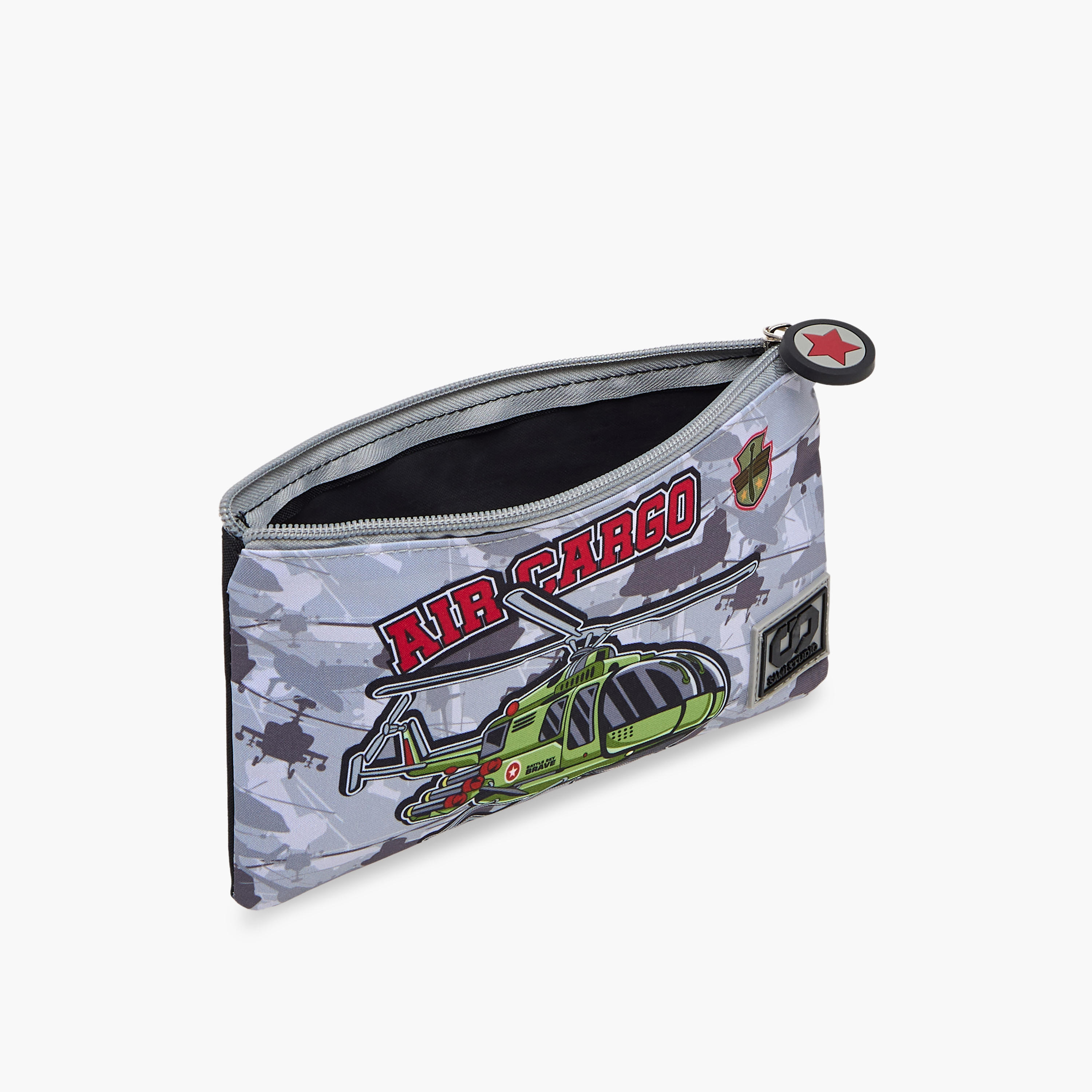 طقم شنطة ترولي مدرسية 3 قطع للأولاد 2-5 سنوات مع شنطة غداء ومقلمة بتصميم فضاء من سامي ستوديو-school-bagsandbackpacks-trolleybags-image-26