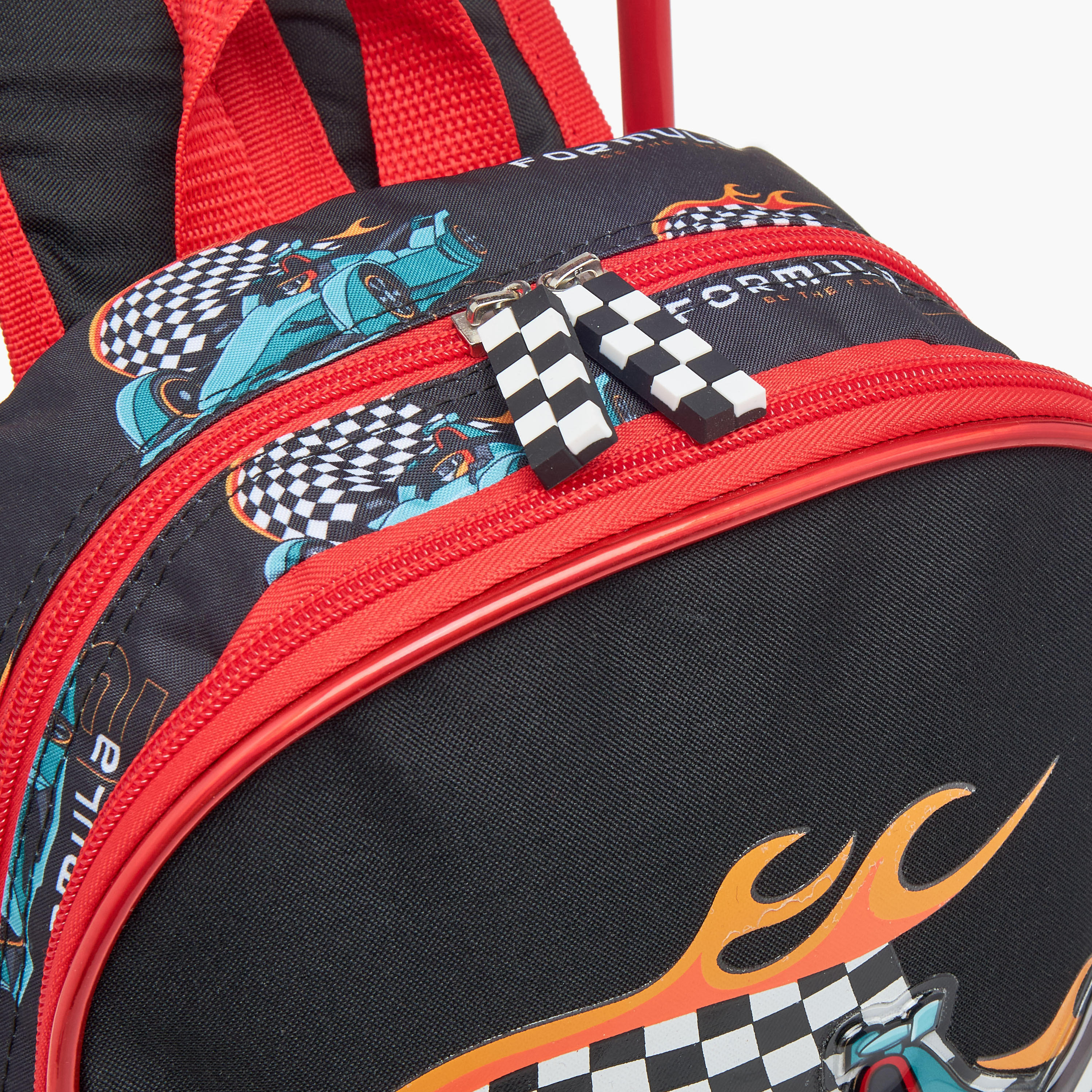SAMI STUDIO Cars 3-Piece School Trolley Bag Set for Boys 2-5 Years with Lunch Bag and Pencil Pouch -school-bagsandbackpacks-trolleybags-image-12