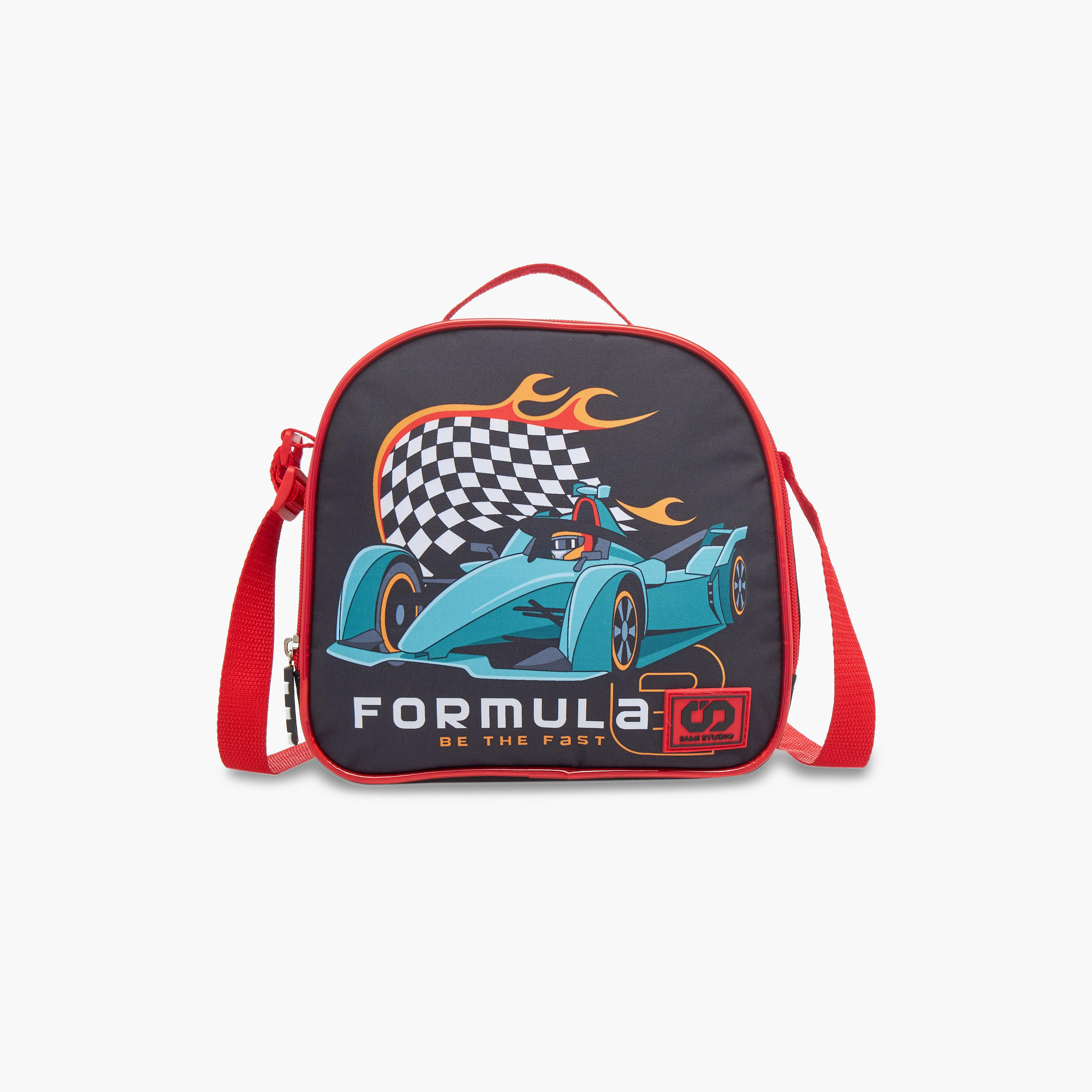 SAMI STUDIO Cars 3-Piece School Trolley Bag Set for Boys 2-5 Years with Lunch Bag and Pencil Pouch -school-bagsandbackpacks-trolleybags-image-15