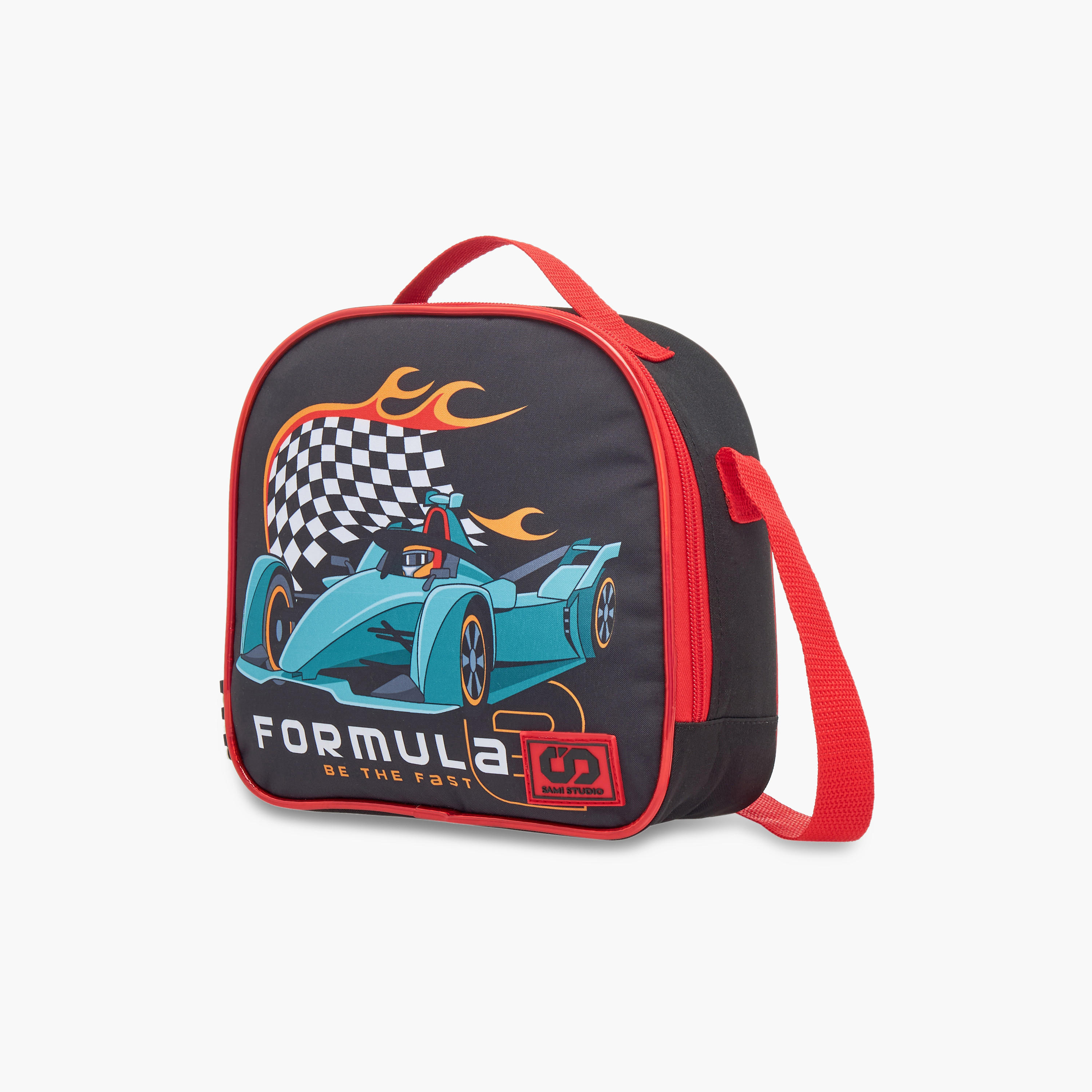 SAMI STUDIO Cars 3-Piece School Trolley Bag Set for Boys 2-5 Years with Lunch Bag and Pencil Pouch -school-bagsandbackpacks-trolleybags-image-16