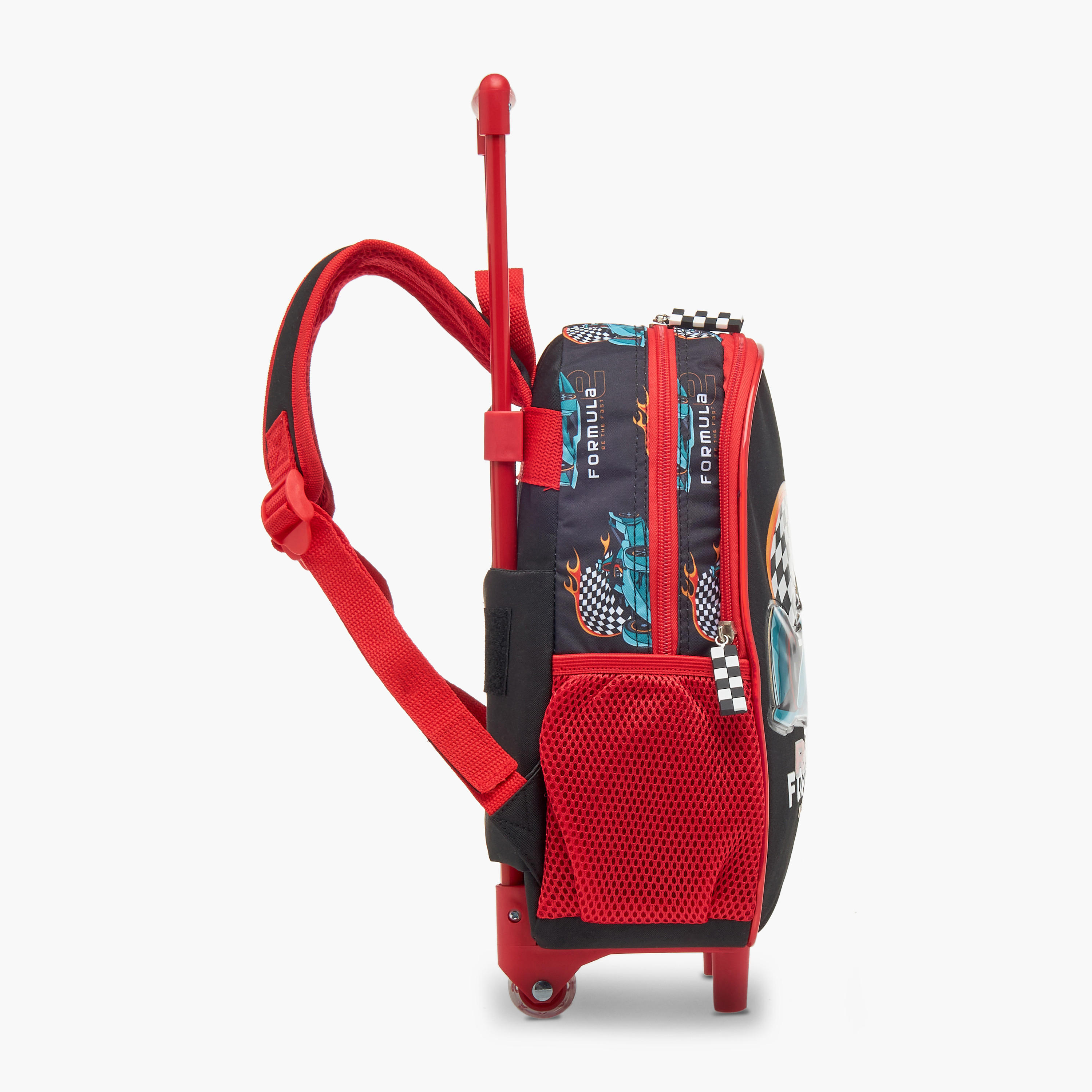 SAMI STUDIO Cars 3-Piece School Trolley Bag Set for Boys 2-5 Years with Lunch Bag and Pencil Pouch -school-bagsandbackpacks-trolleybags-image-9