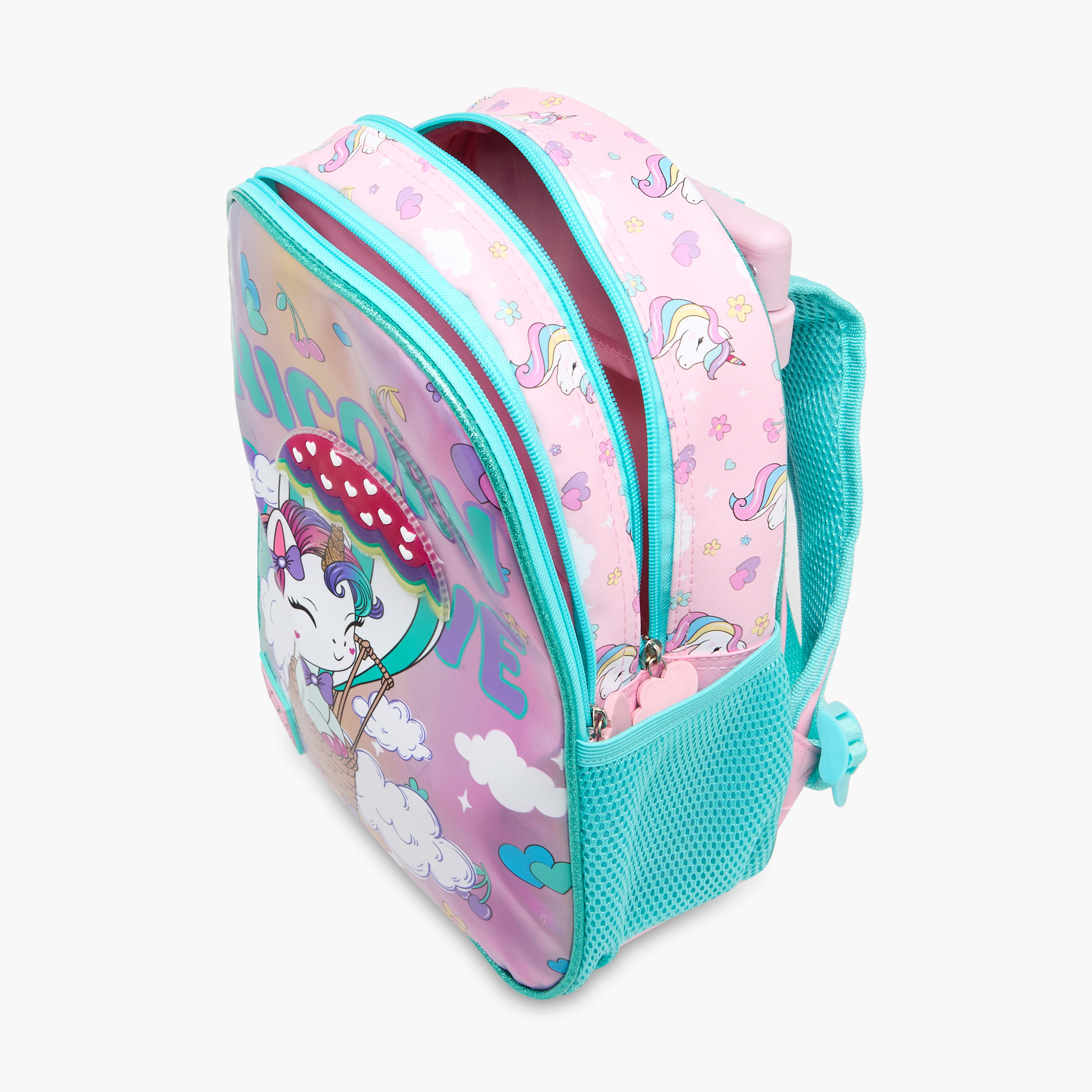SAMI STUDIO Unicorn Trolley Bag for Girls 2-5 Years with Padded Shoulder Straps -school-bagsandbackpacks-trolleybags-image-10
