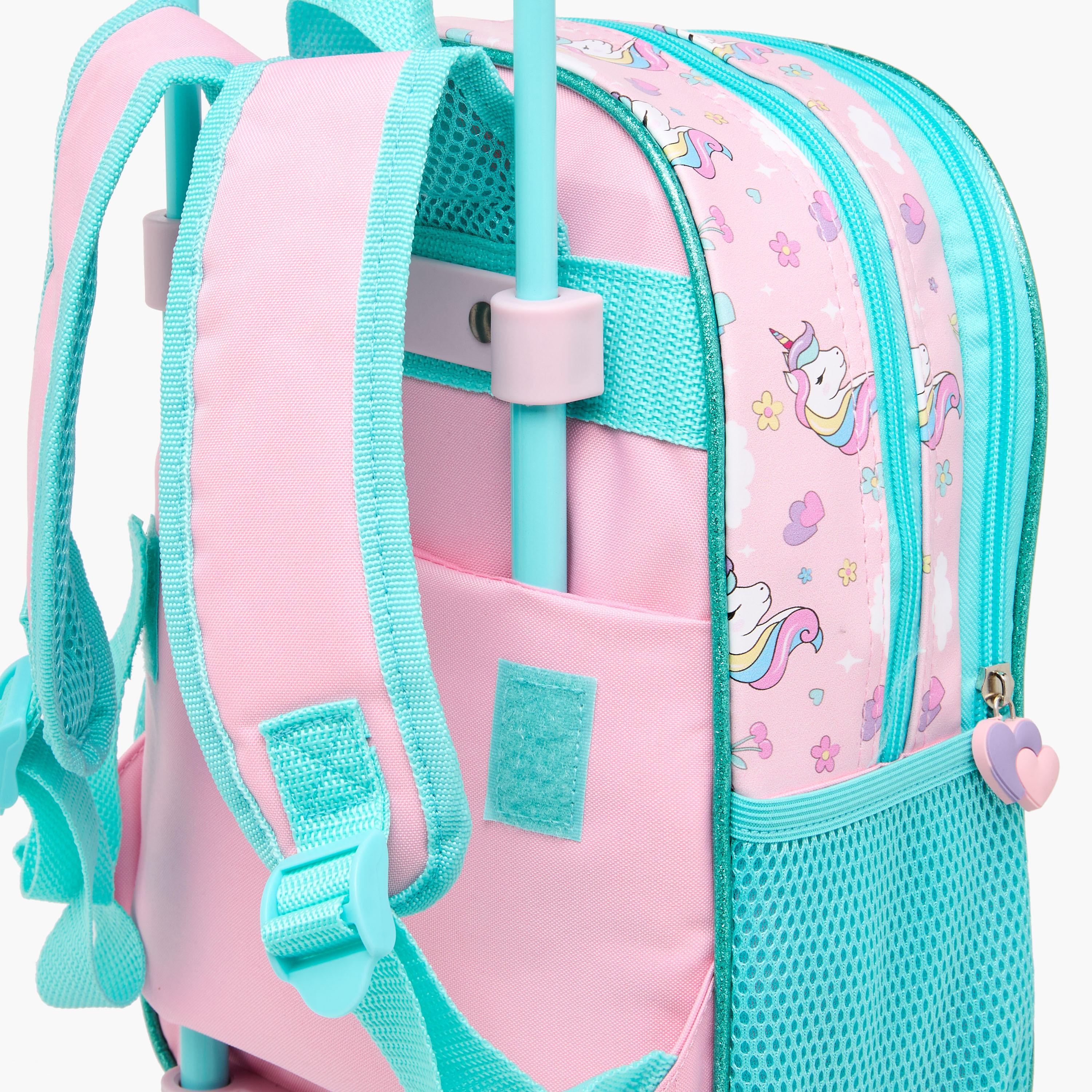 SAMI STUDIO Unicorn Trolley Bag for Girls 2-5 Years with Padded Shoulder Straps -school-bagsandbackpacks-trolleybags-image-9